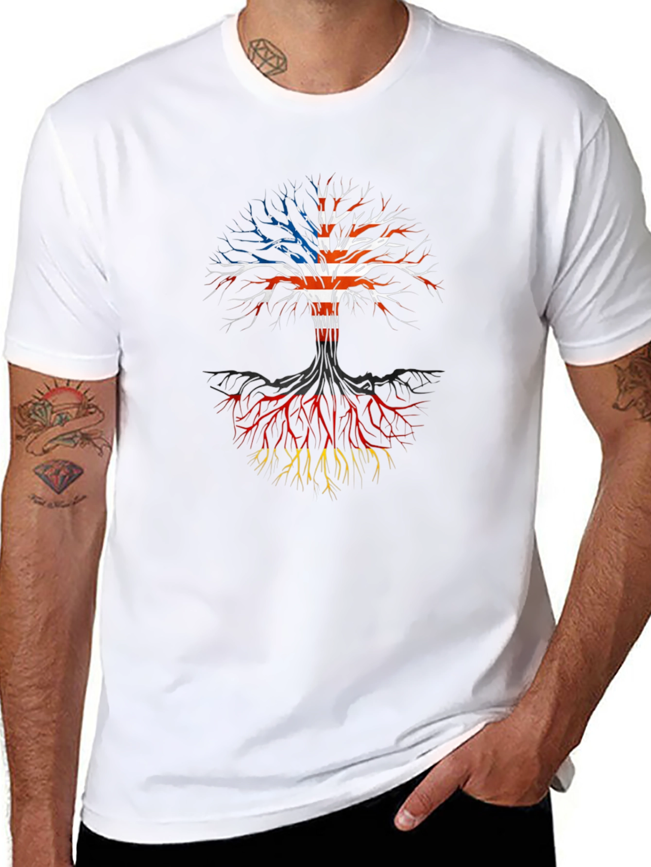 USA and Germany Roots T-Shirt
