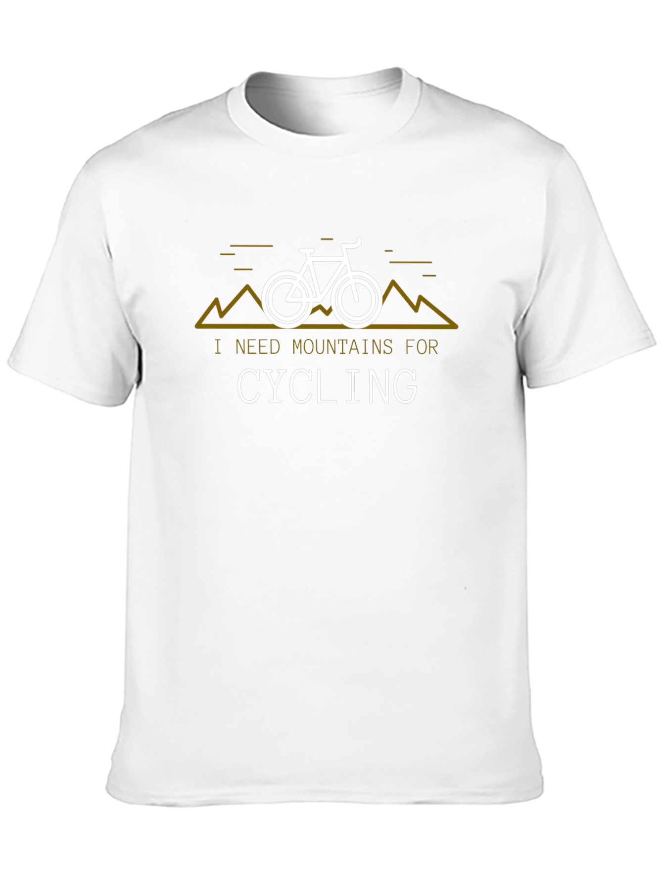 Cycling Mountains Black T-Shirt