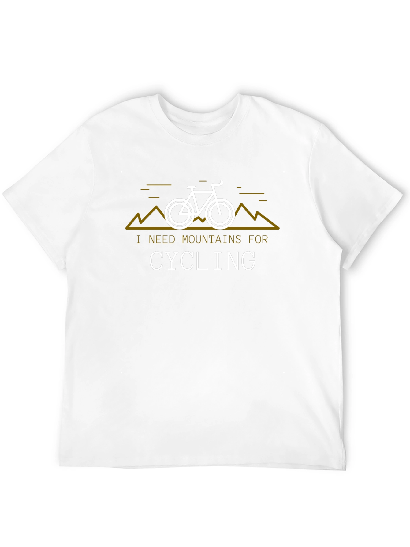 Cycling Mountains Black T-Shirt