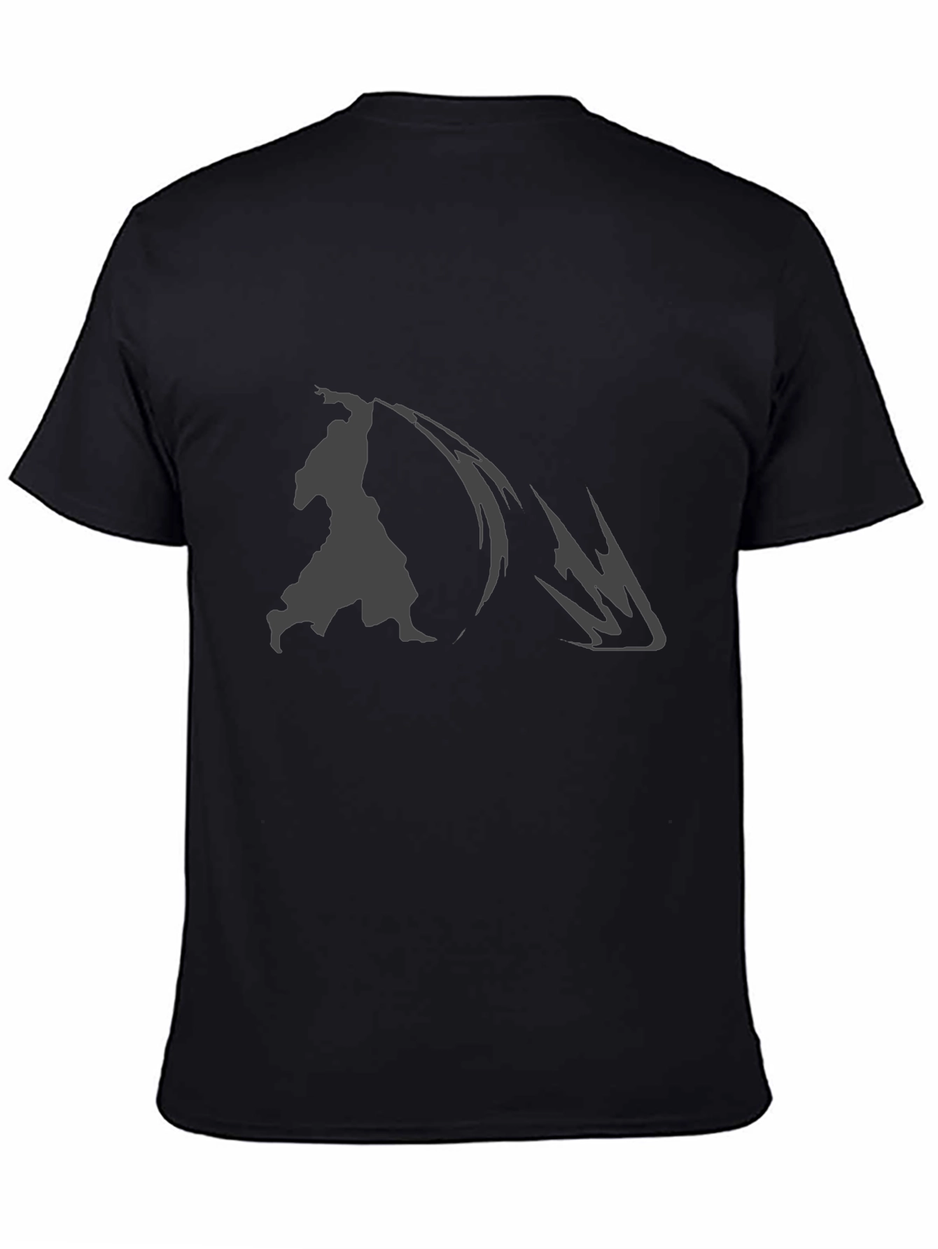 Samurai Graphic Print Black T-Shirt