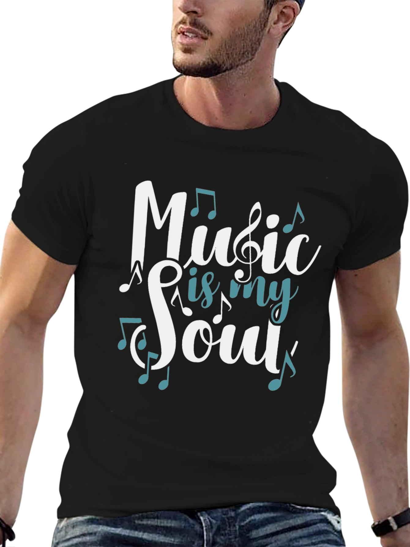 Music is My Soul Graphic T-Shirt