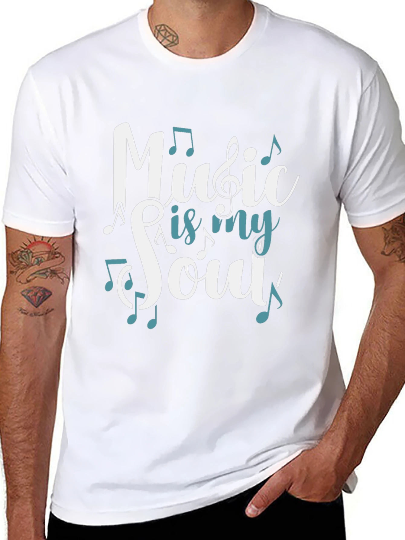Music is My Soul Graphic T-Shirt