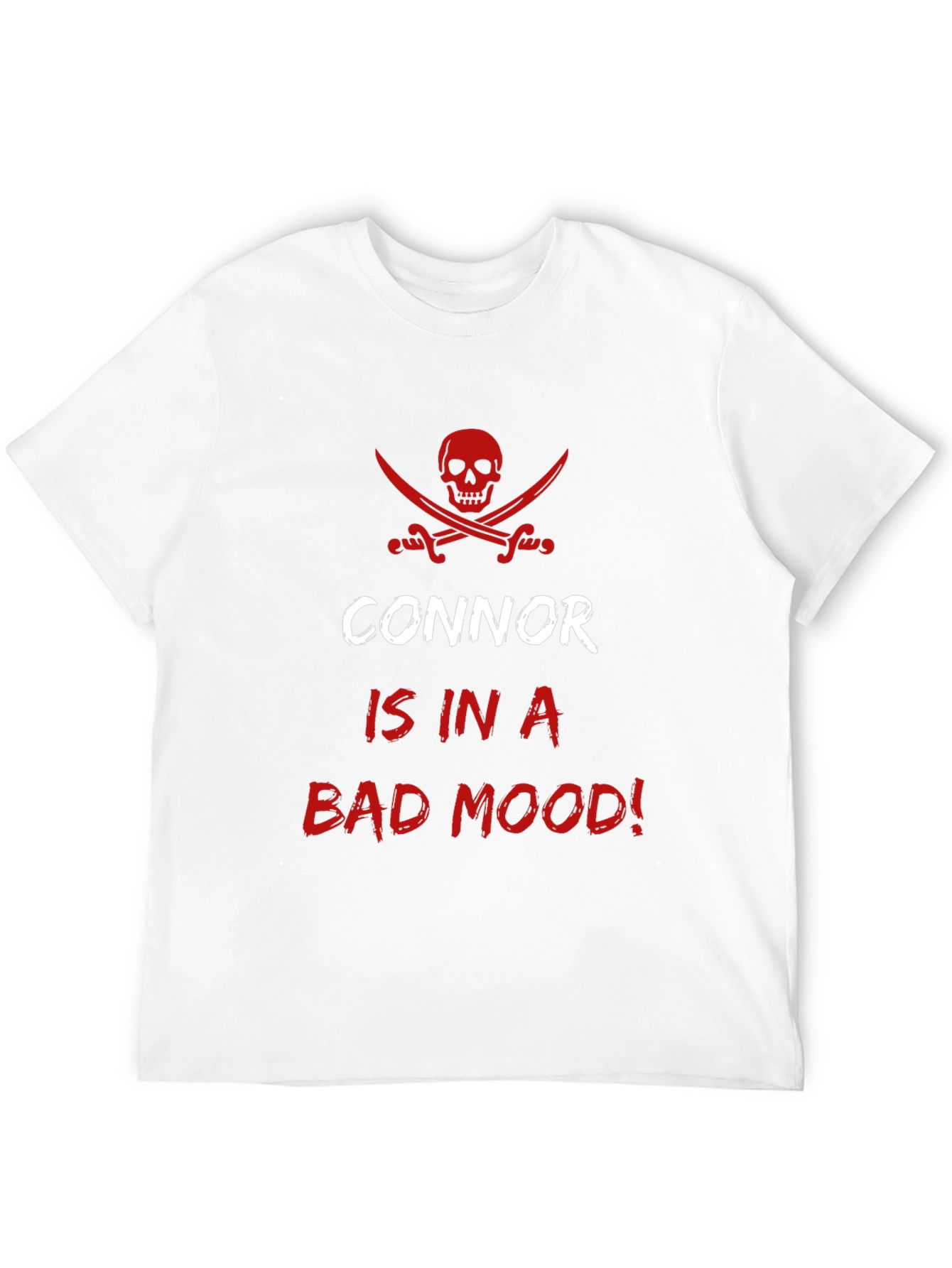 Connor Bad Mood Black Cotton T-Shirt