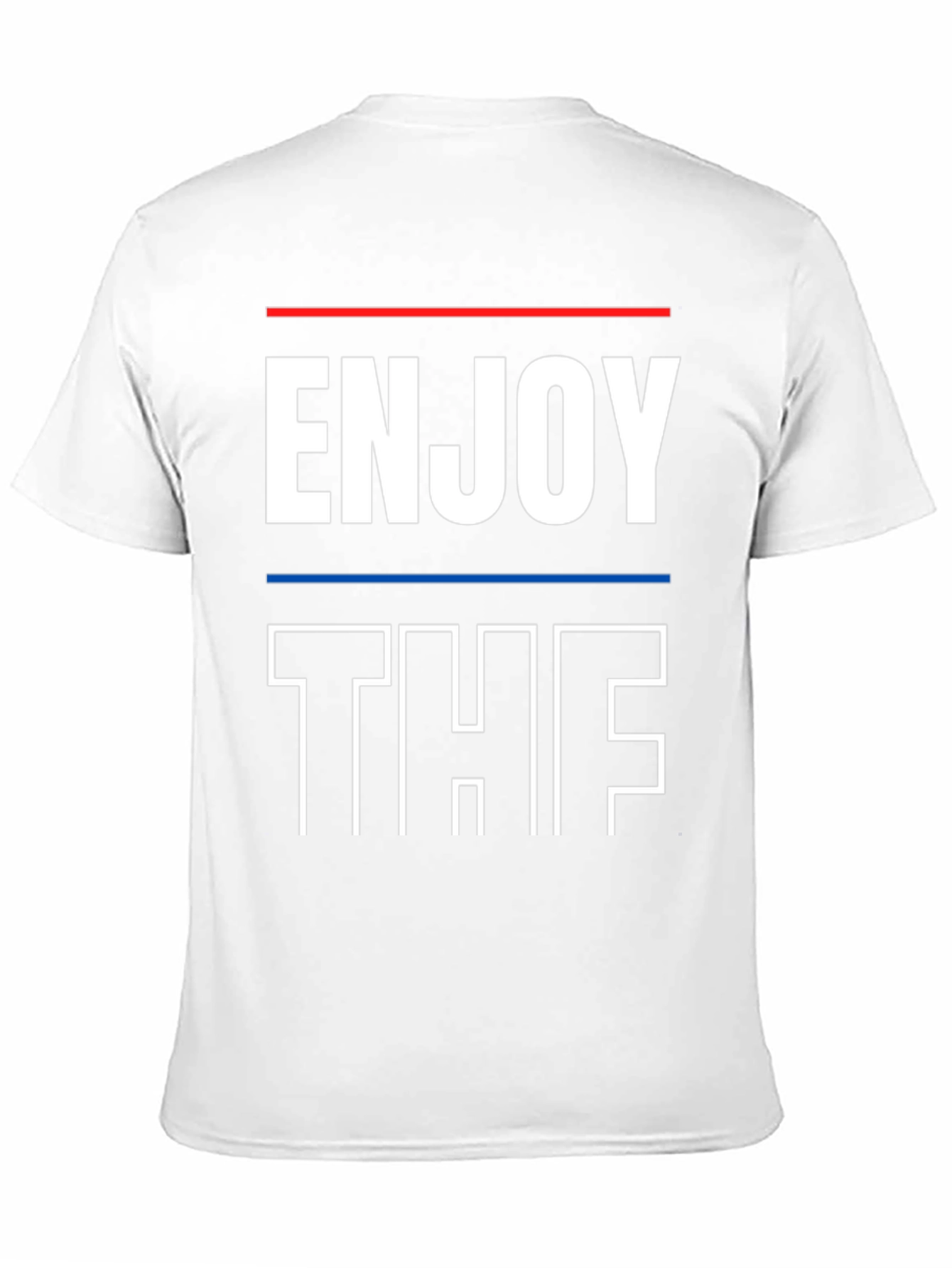 Enjoy The Shirt Graphic Tee Black Casual Wear