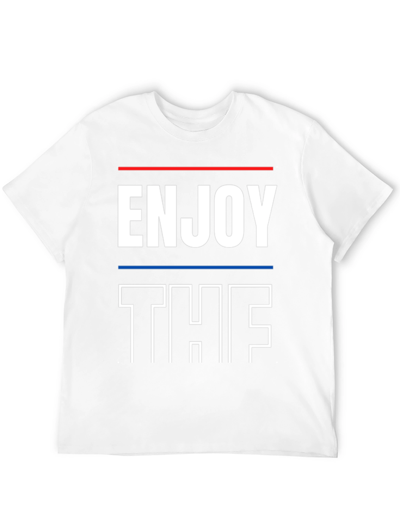 Enjoy The Shirt Graphic Tee Black Casual Wear