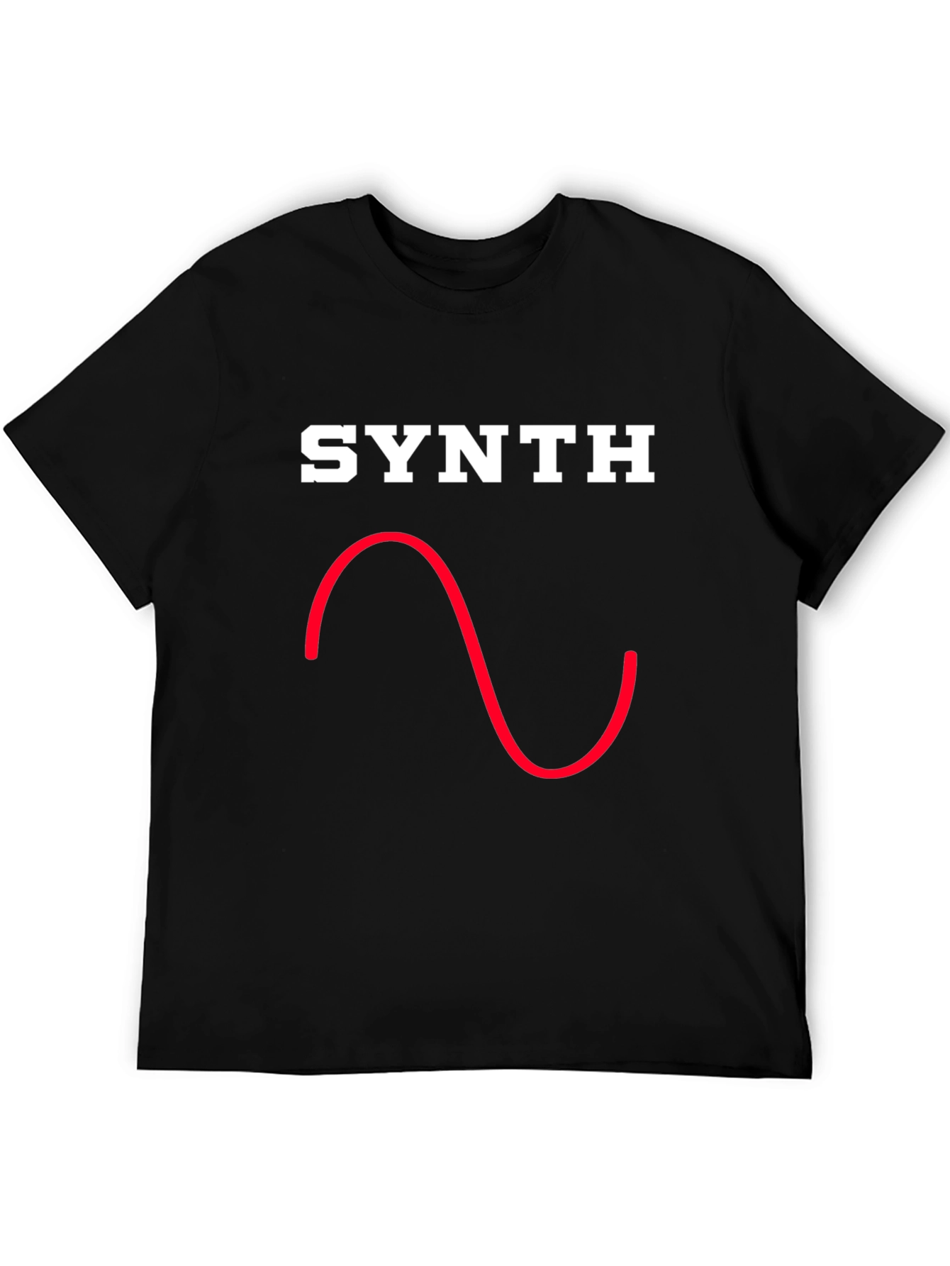 Synth Waveform Graphic Tee - Black T-Shirt