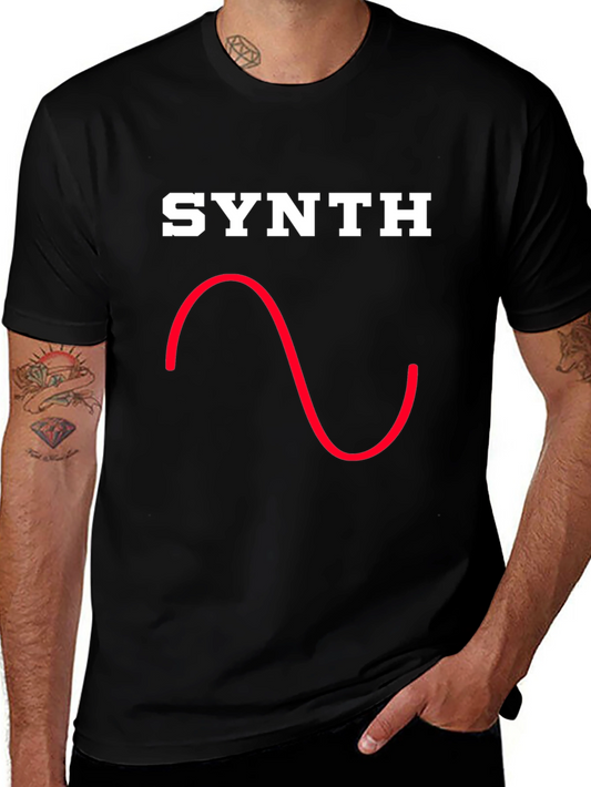 Synth Waveform Graphic Tee - Black T-Shirt