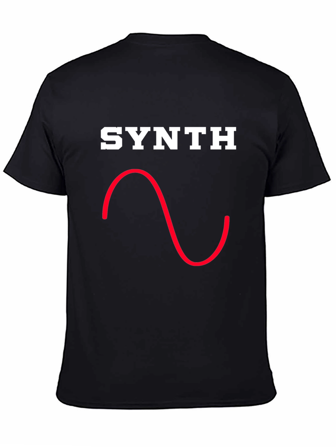 Synth Waveform Graphic Tee - Black T-Shirt