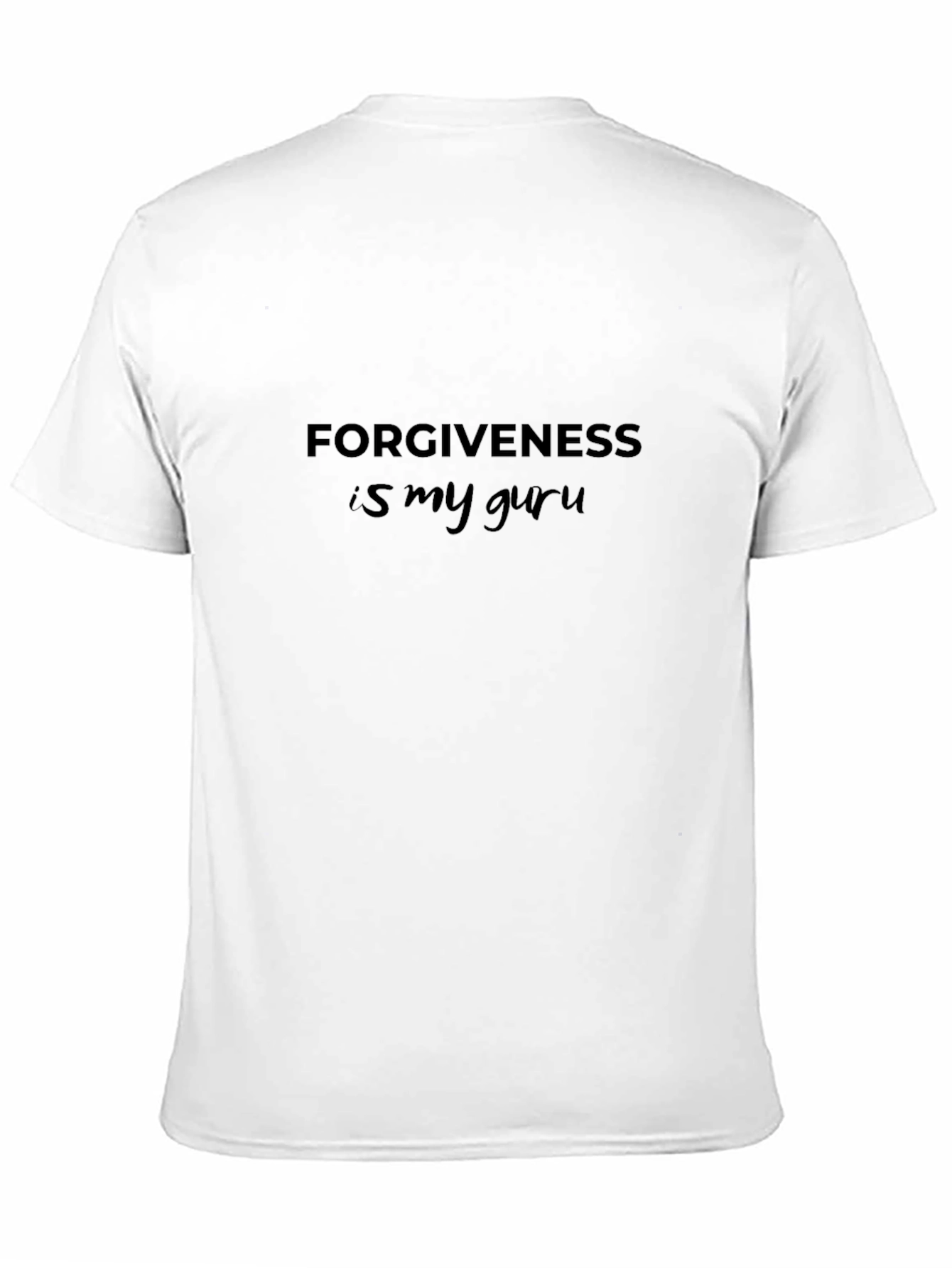 Forgiveness is My Guru Black T-Shirt