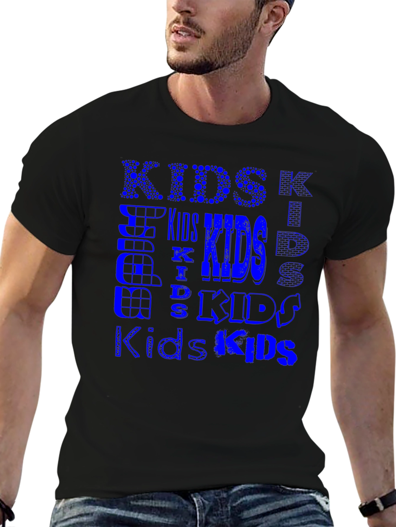 Cool Kids Blue Graphic T-Shirt