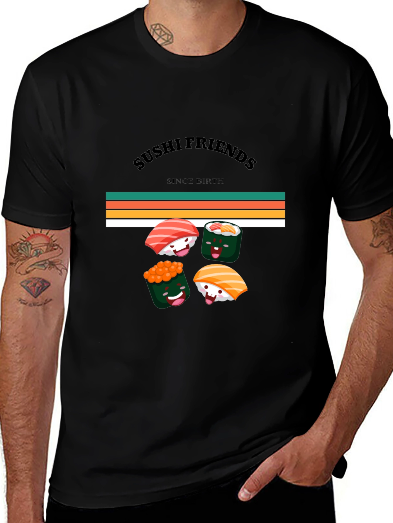 Sushi Friends Graphic Tee