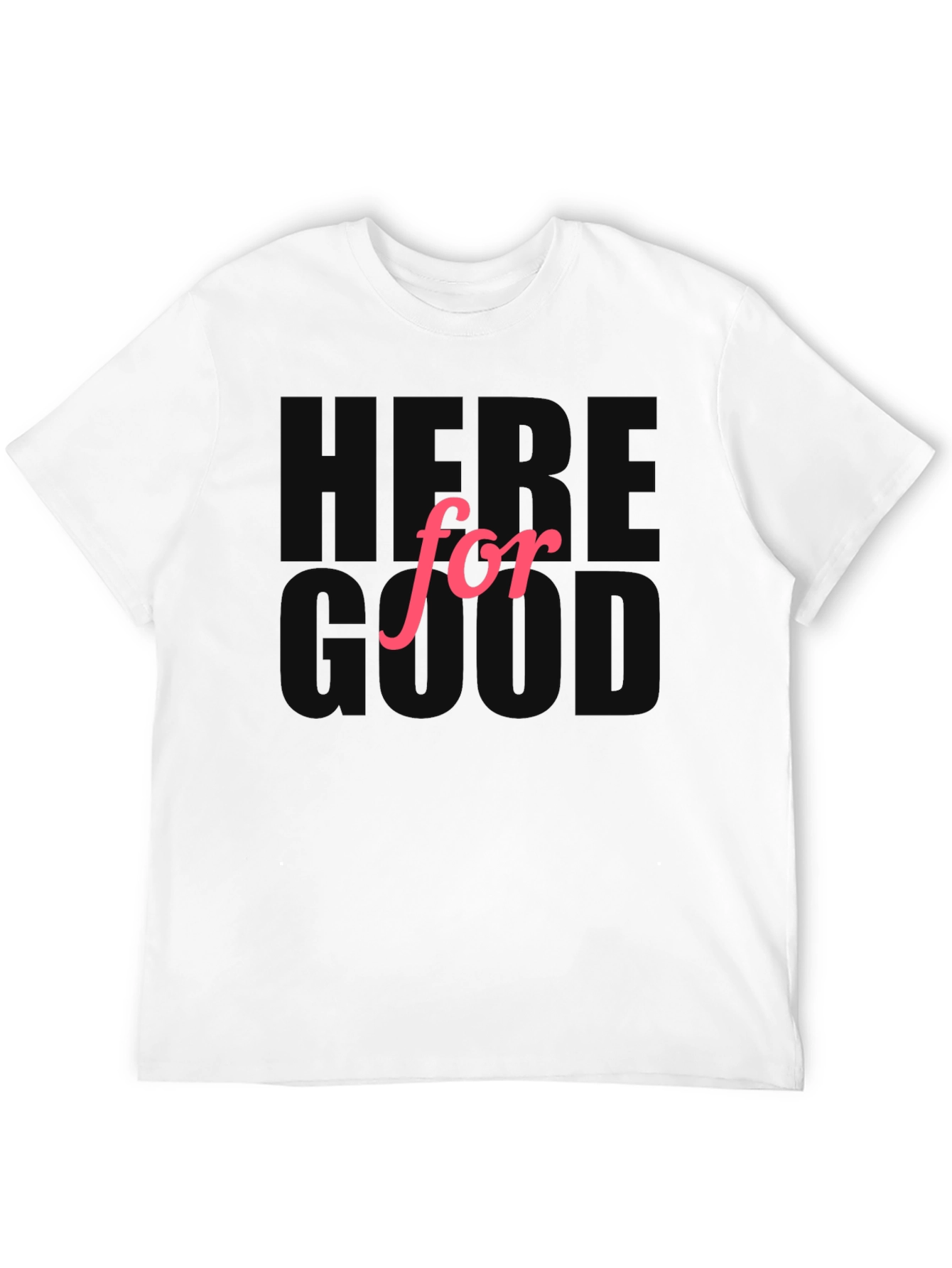 Here For Good Black Graphic Tee