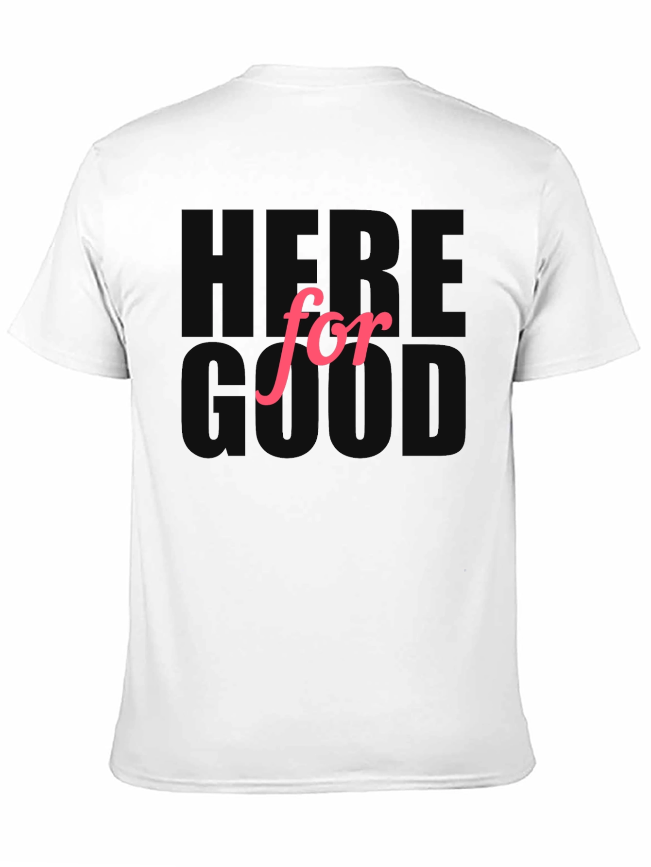Here For Good Black Graphic Tee