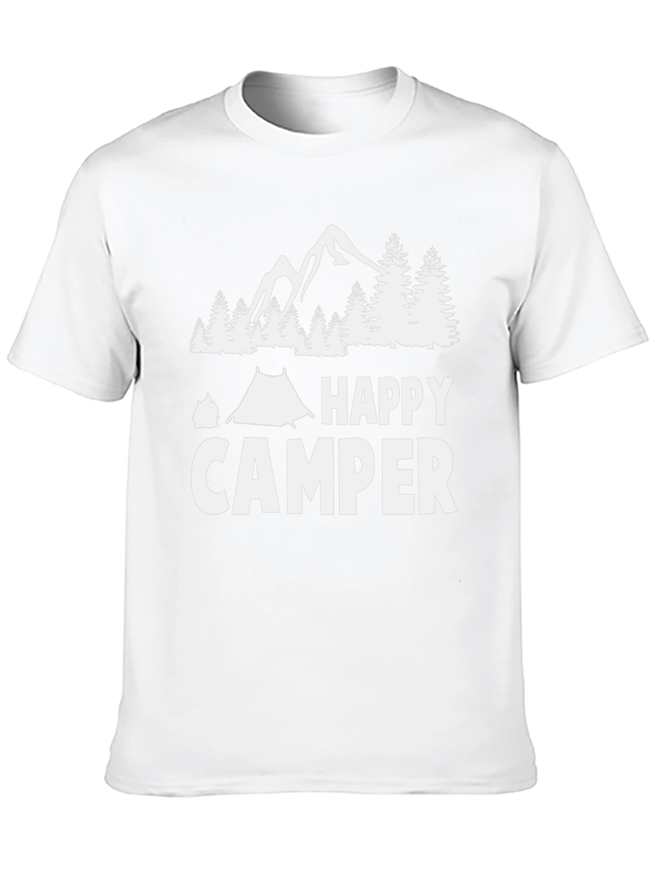 Happy Camper Graphic Tee - Outdoor Adventure Shirt
