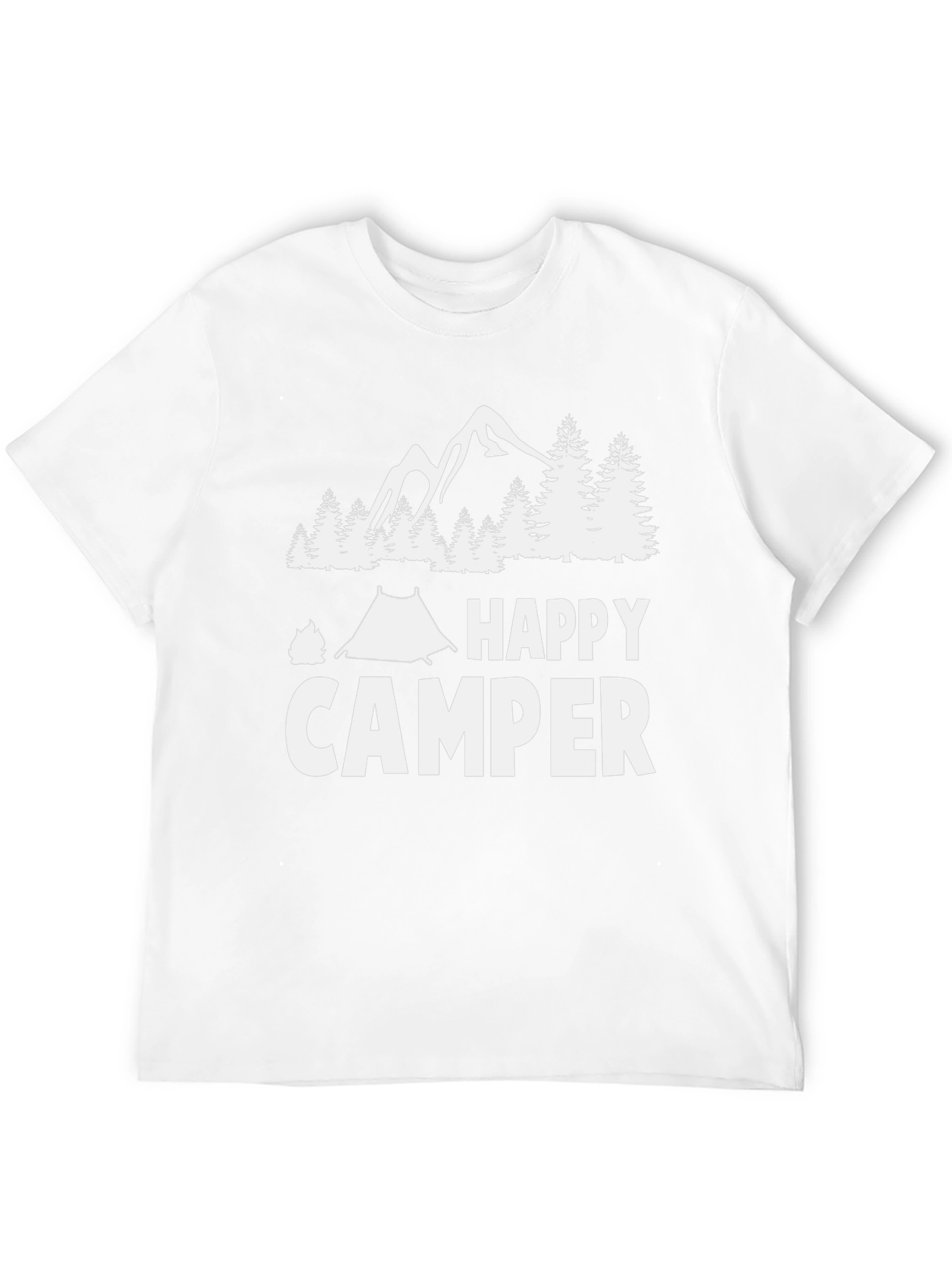 Happy Camper Graphic Tee - Outdoor Adventure Shirt