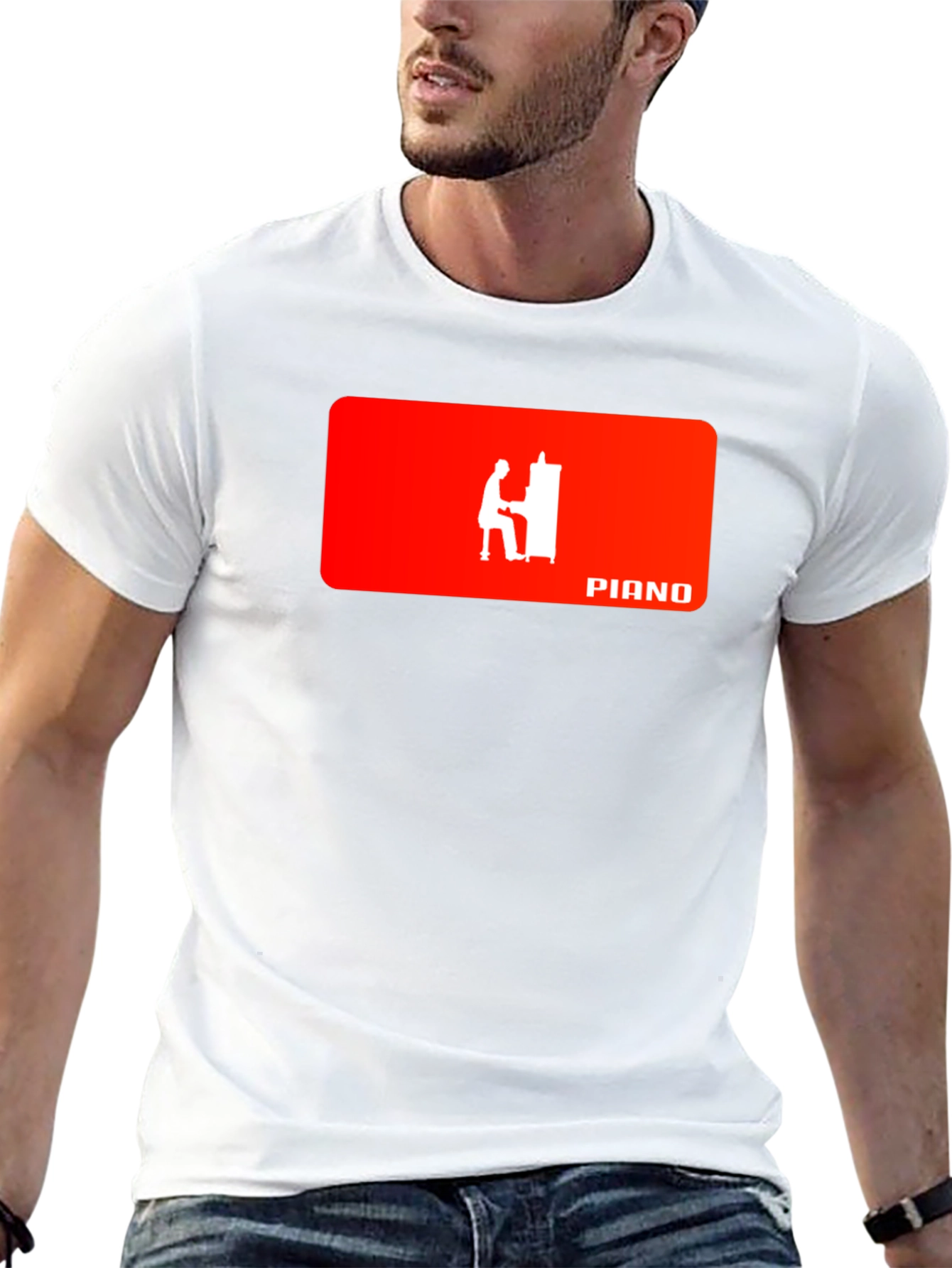 Piano Player Graphic Tee - Cool Musician T-Shirt