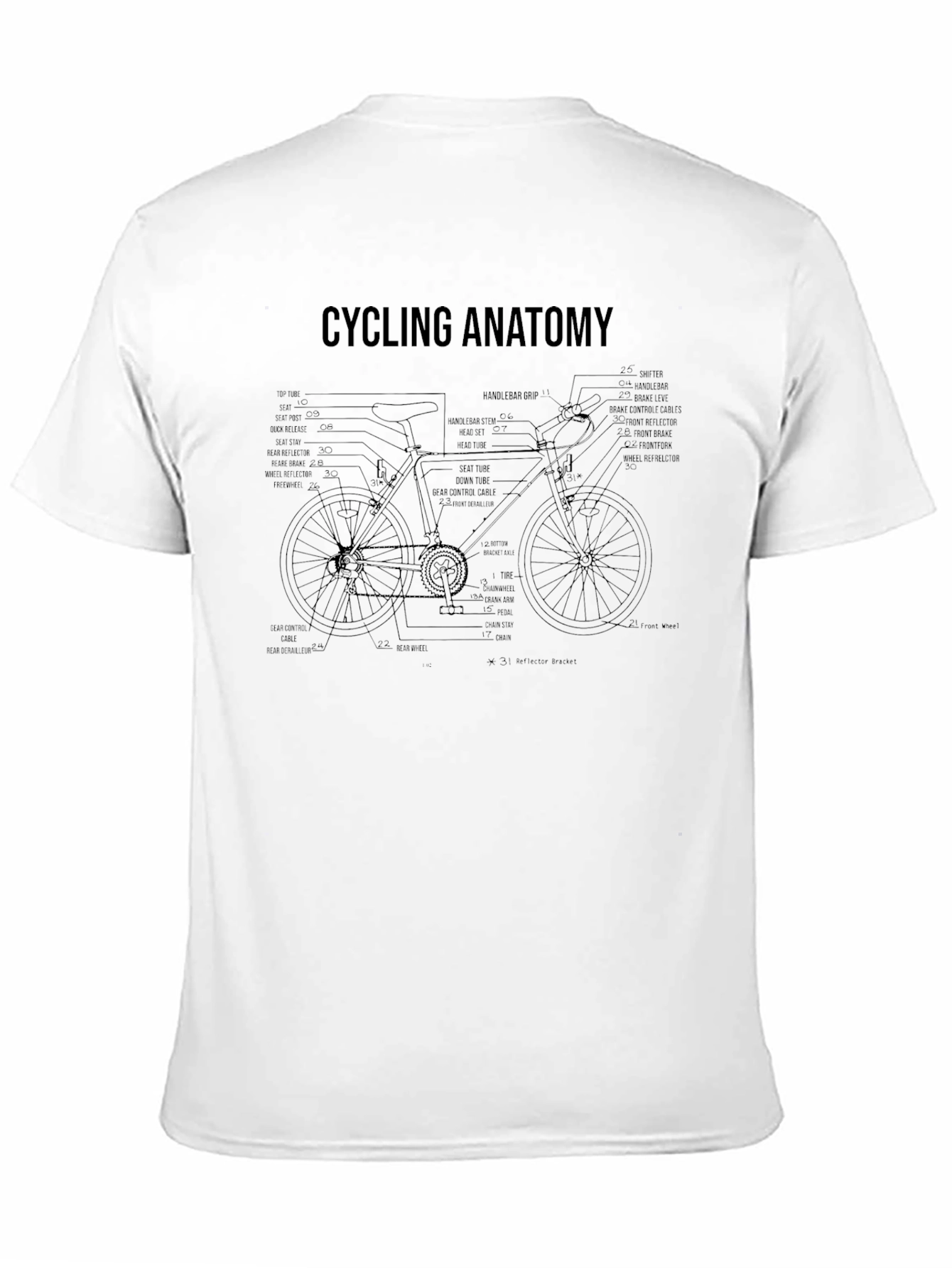 Cycling Anatomy T-Shirt - Black