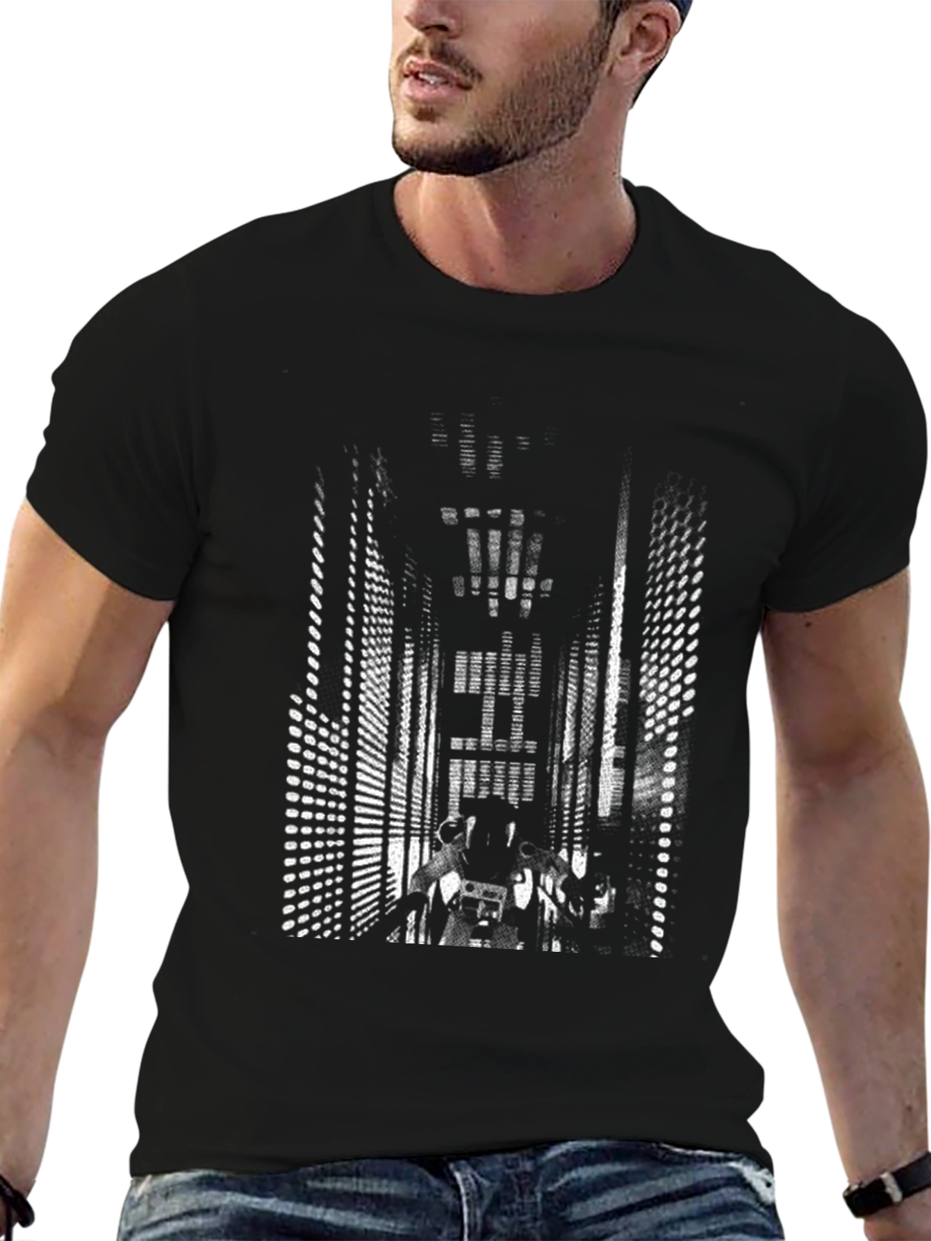 2001: A Space Odyssey Mens Graphic Tee - Black