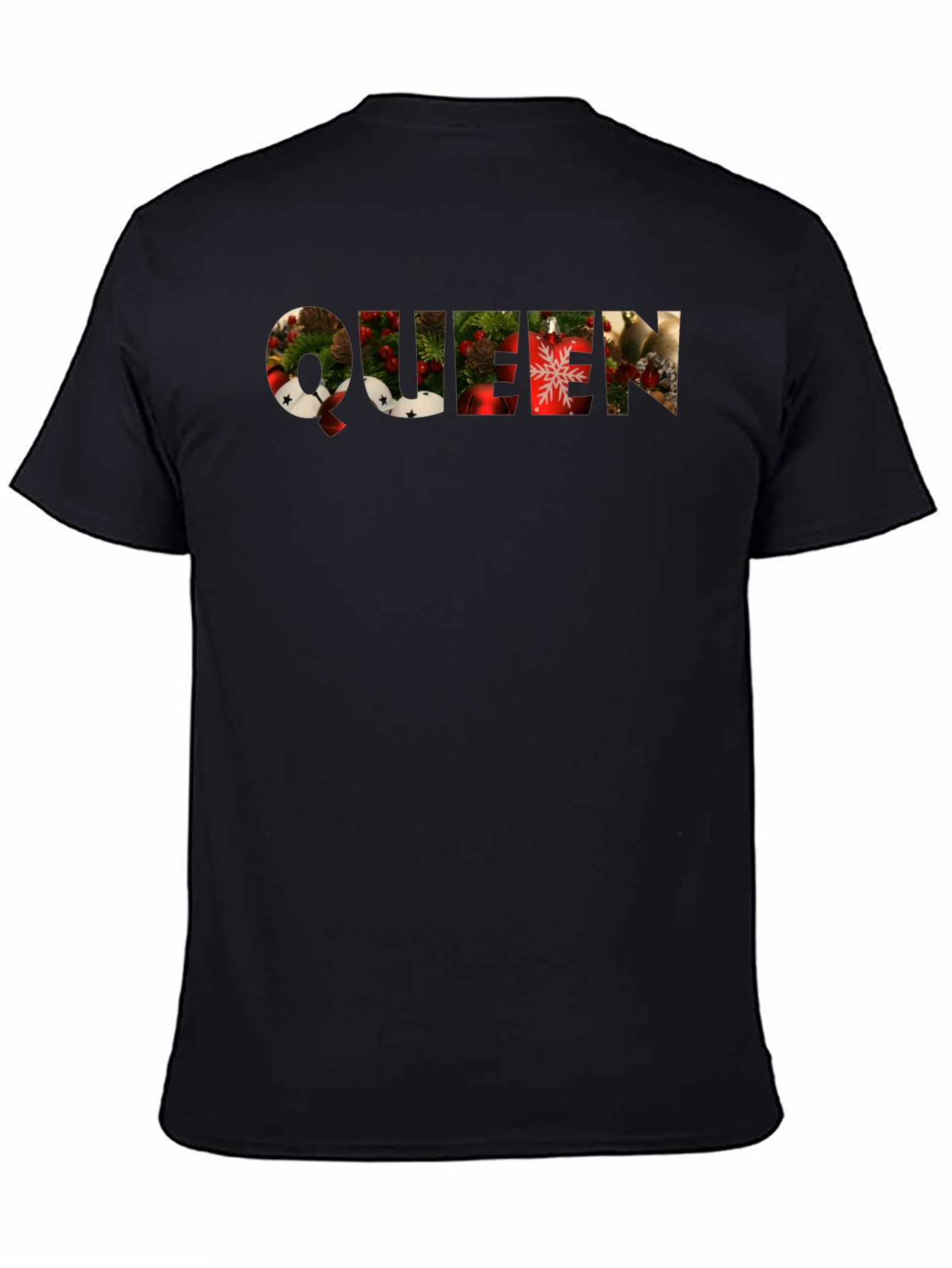 Christmas Queen Black Graphic Tee