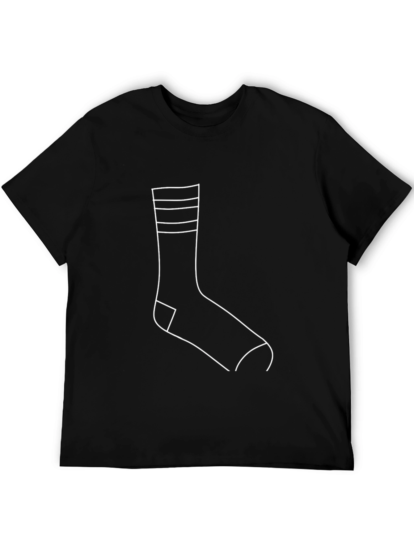 Sock Graphic Black T-Shirt