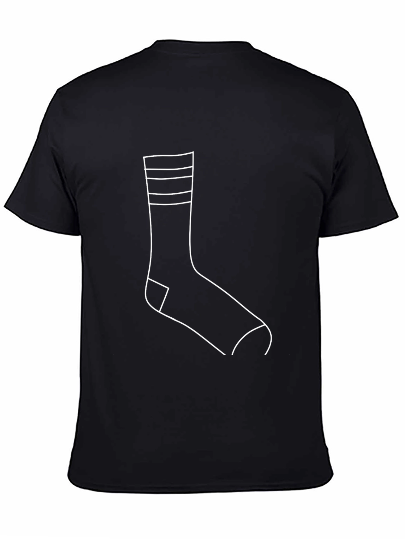 Sock Graphic Black T-Shirt