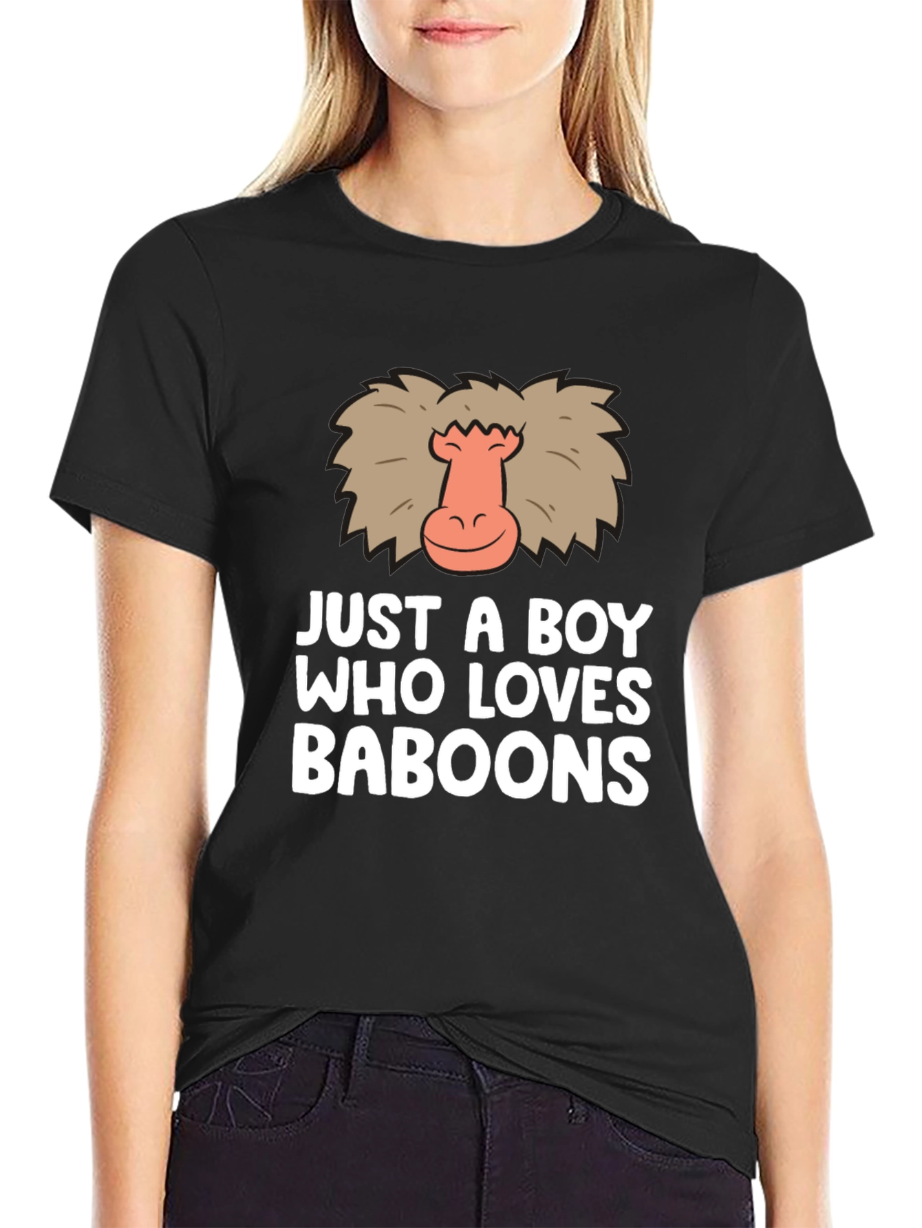Just A Boy Who Loves Baboons T-Shirt