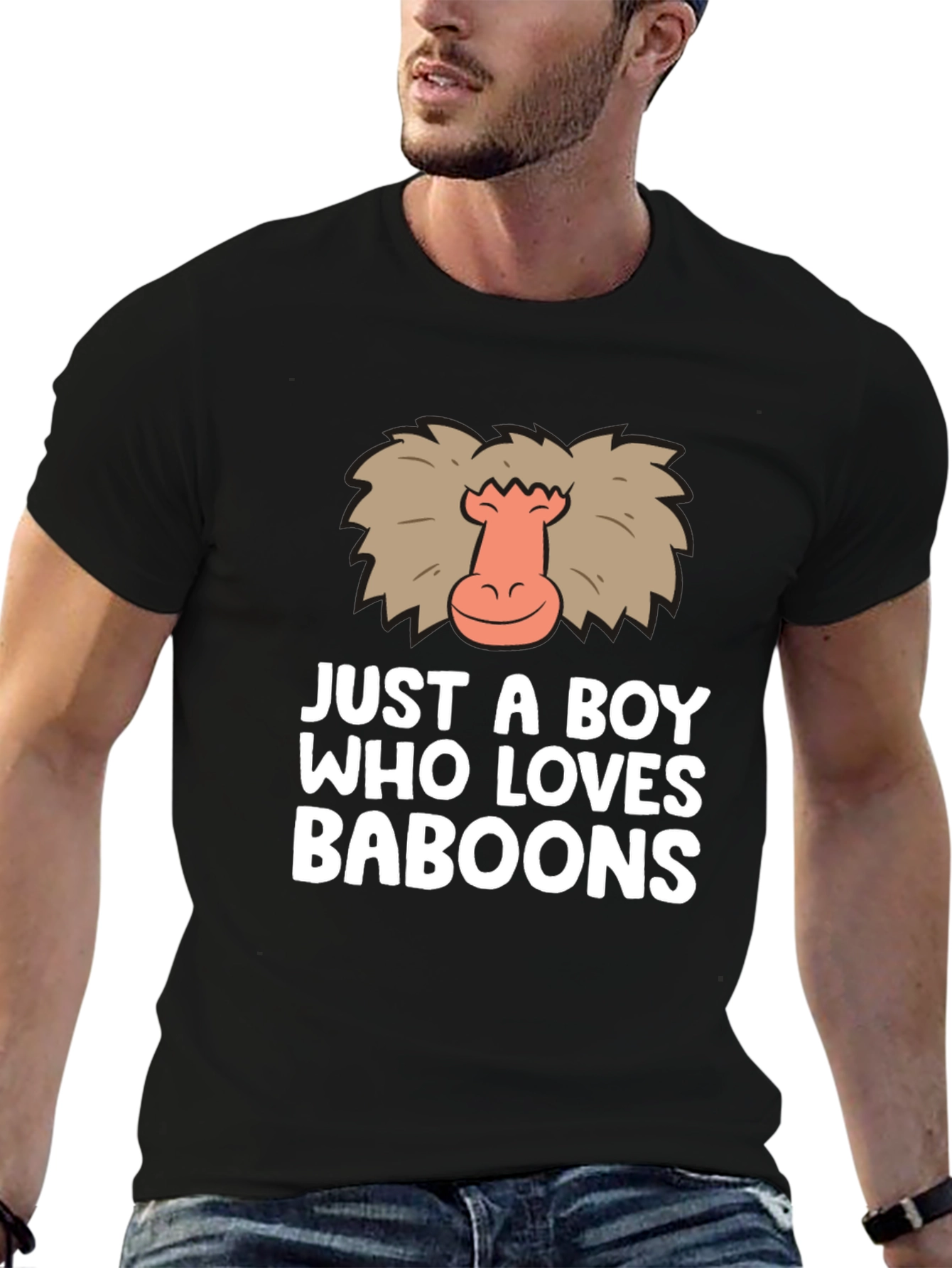 Just A Boy Who Loves Baboons T-Shirt
