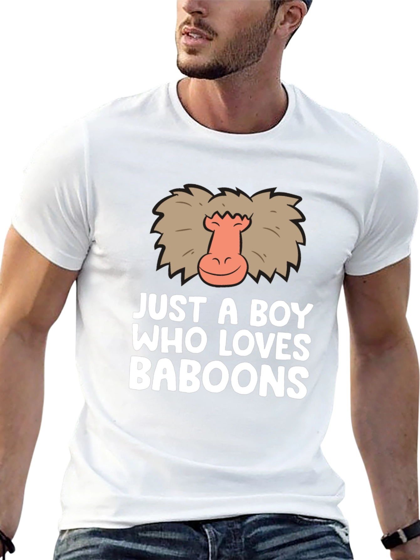 Just A Boy Who Loves Baboons T-Shirt