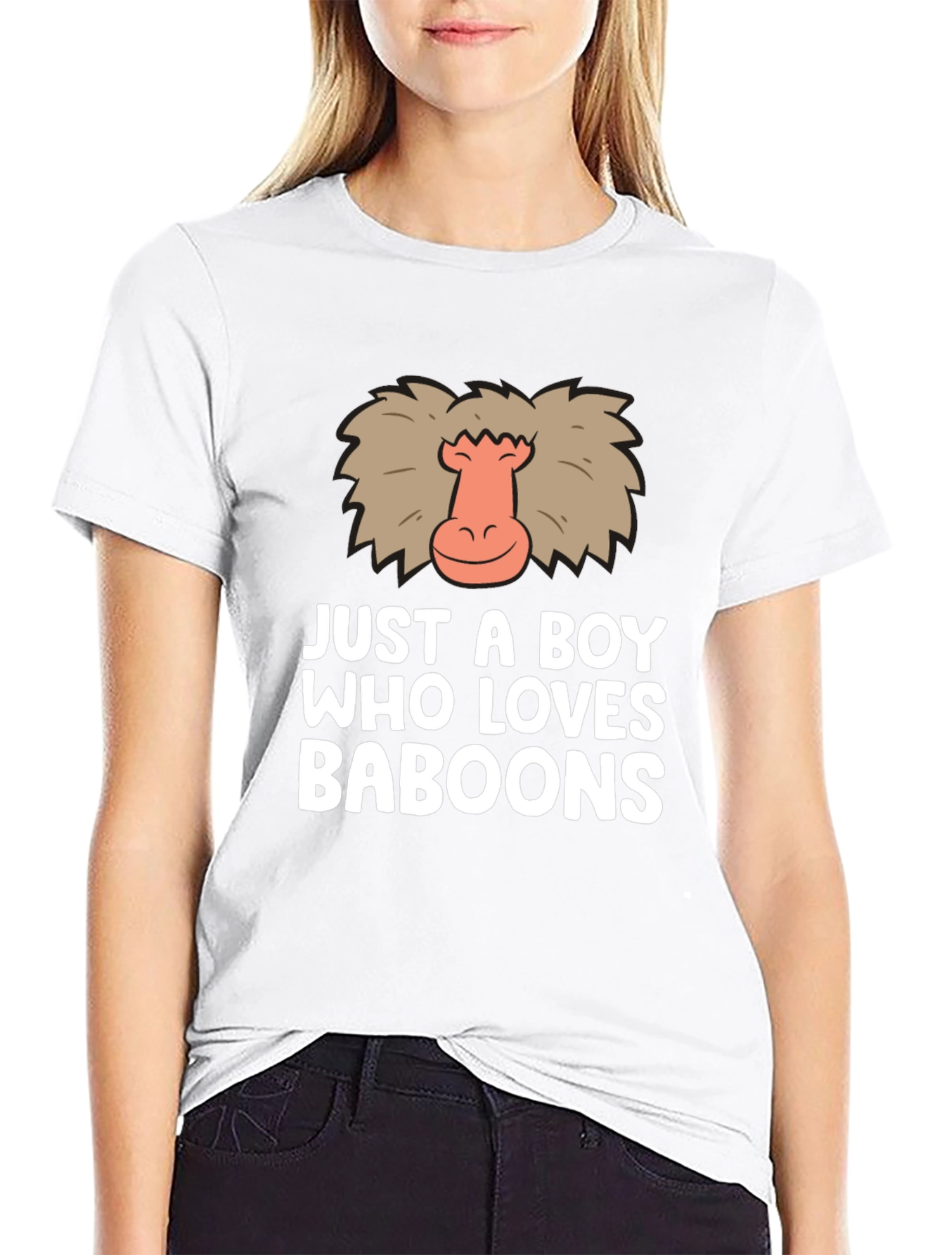 Just A Boy Who Loves Baboons T-Shirt