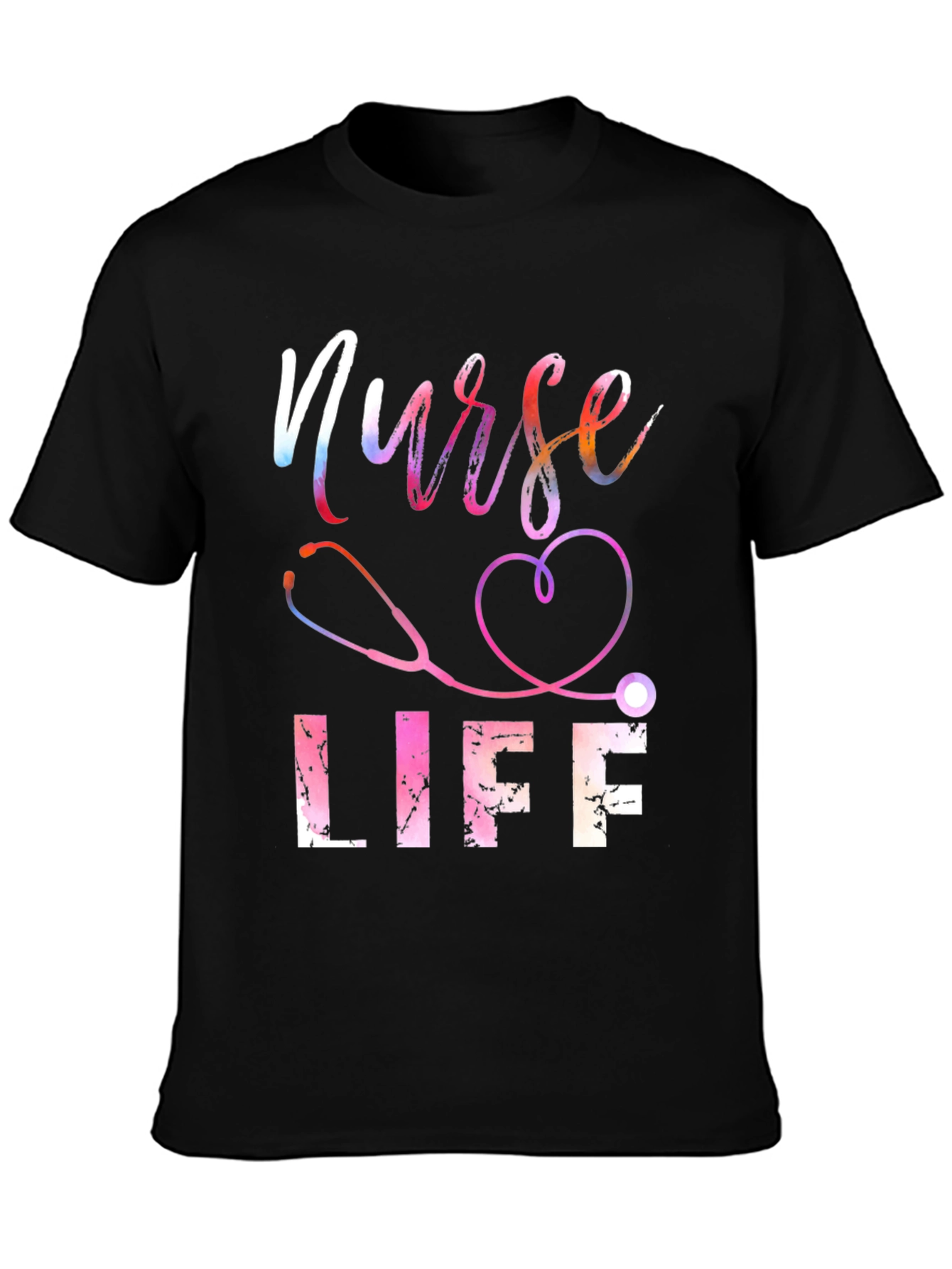 Nurse Life T-Shirt - Stethoscope Heart