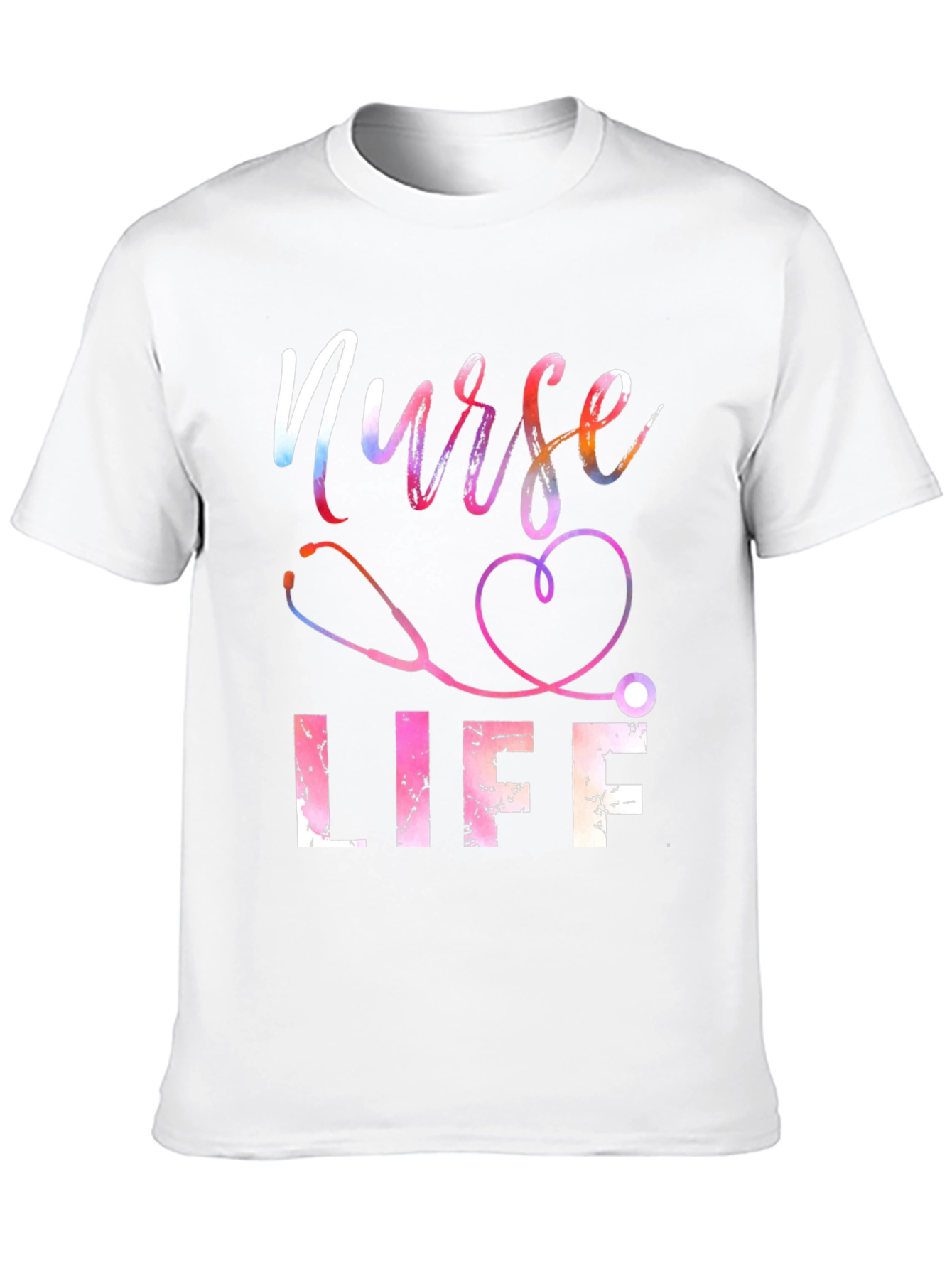 Nurse Life T-Shirt - Stethoscope Heart