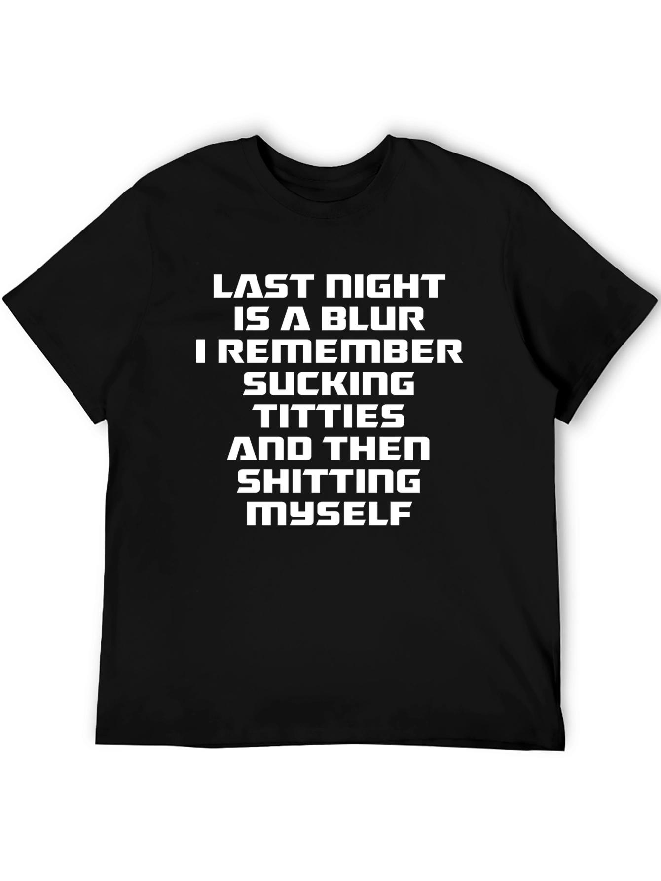Funny Mens Black Graphic T-Shirt