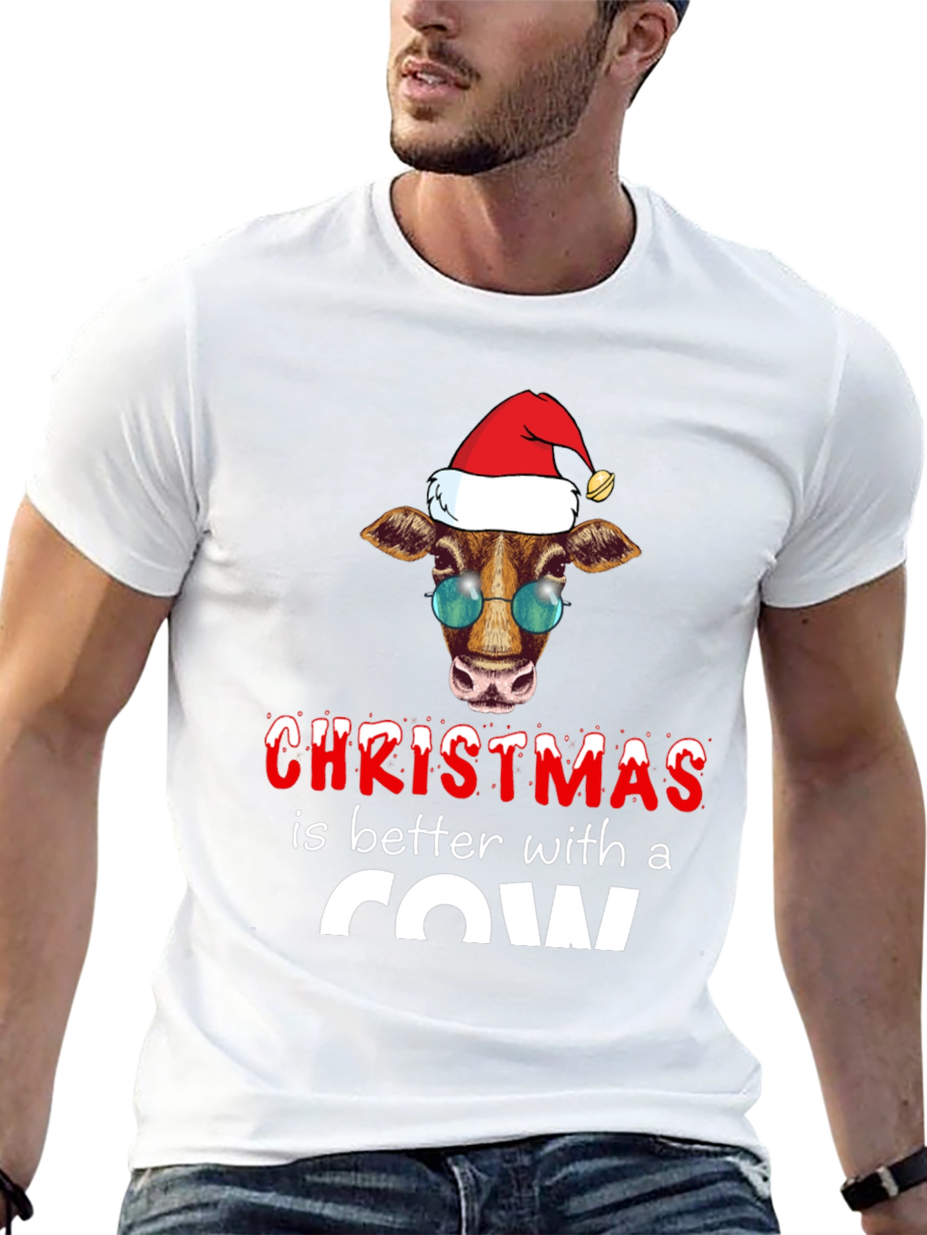 Christmas Cow T-Shirt