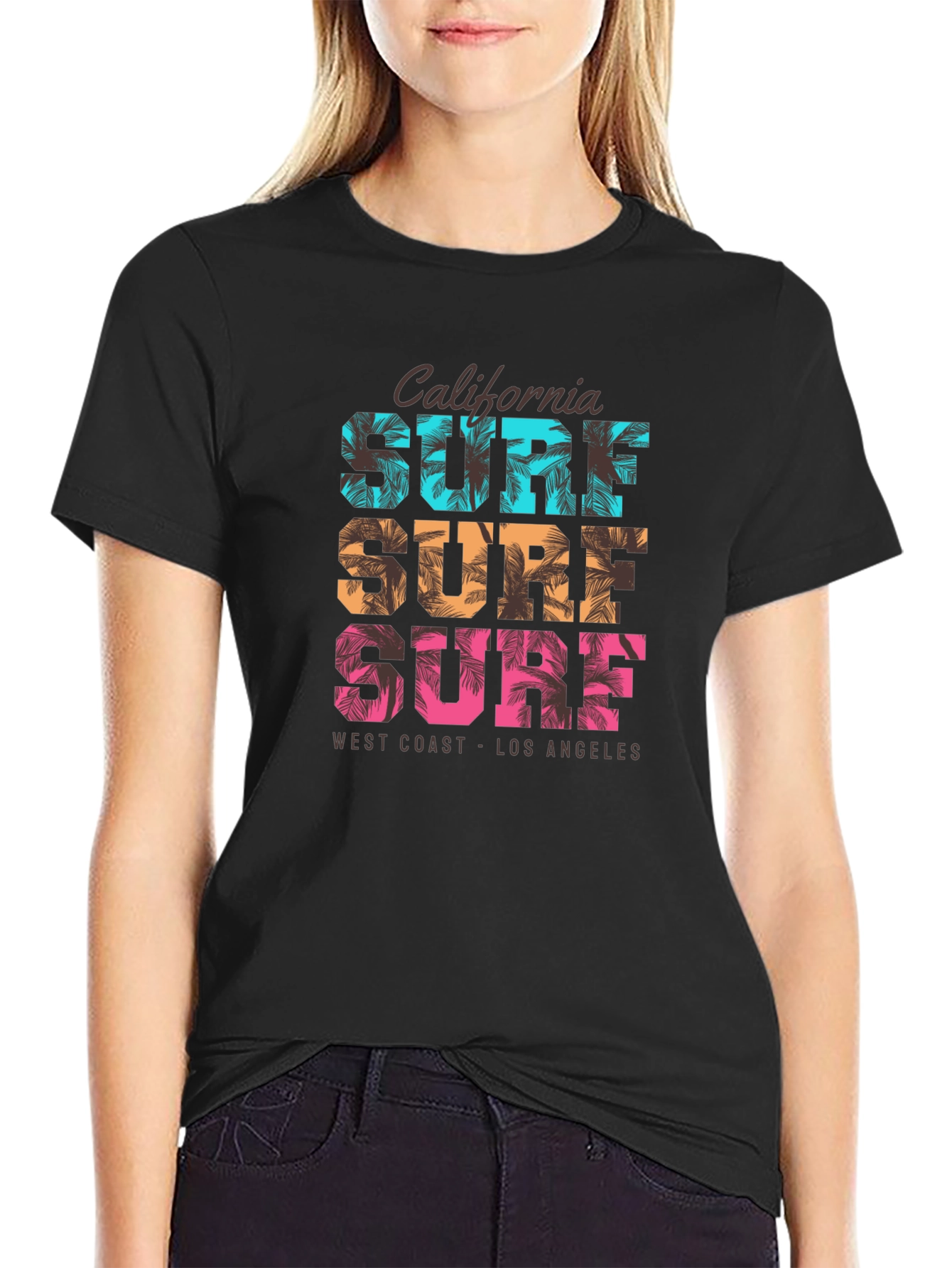 California Surf Graphic Tee - West Coast Vibes