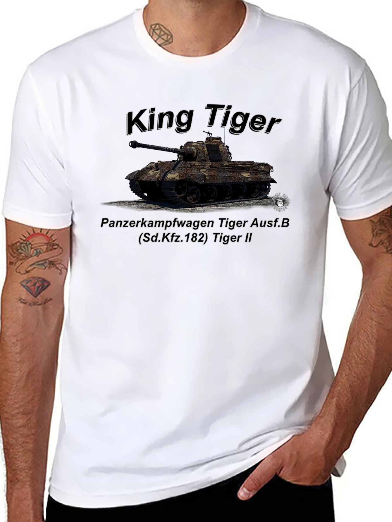 King Tiger Tank Graphic T-Shirt