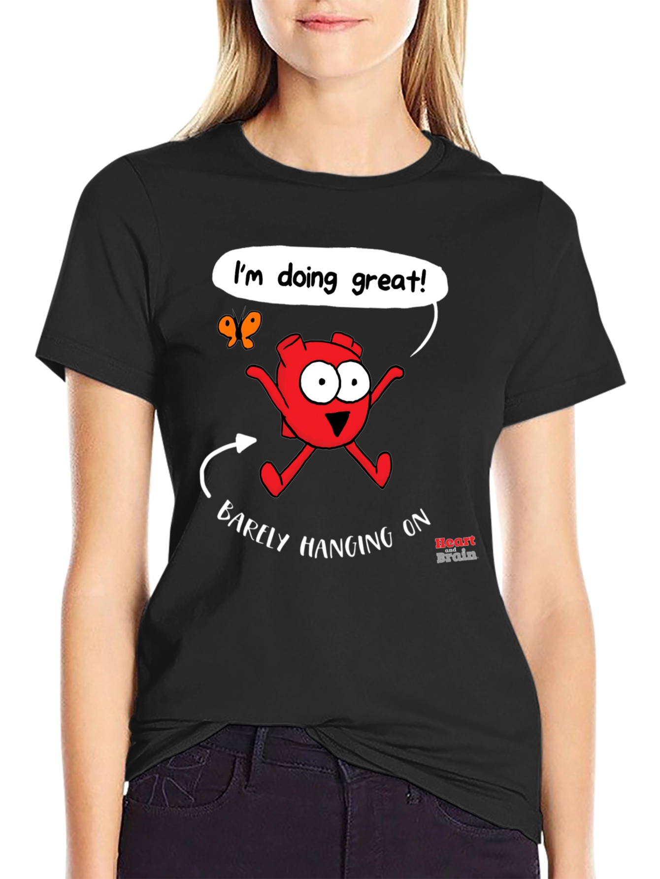 Funny Barely Hanging On Graphic Tee
