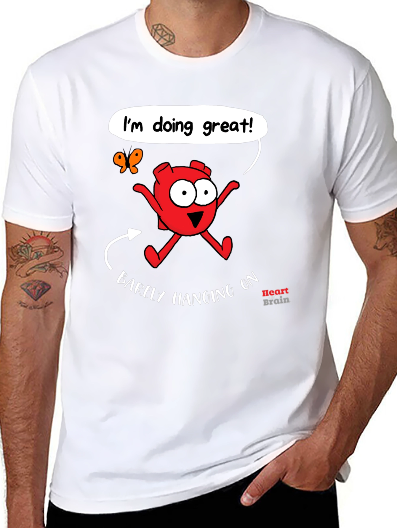 Funny Barely Hanging On Graphic Tee