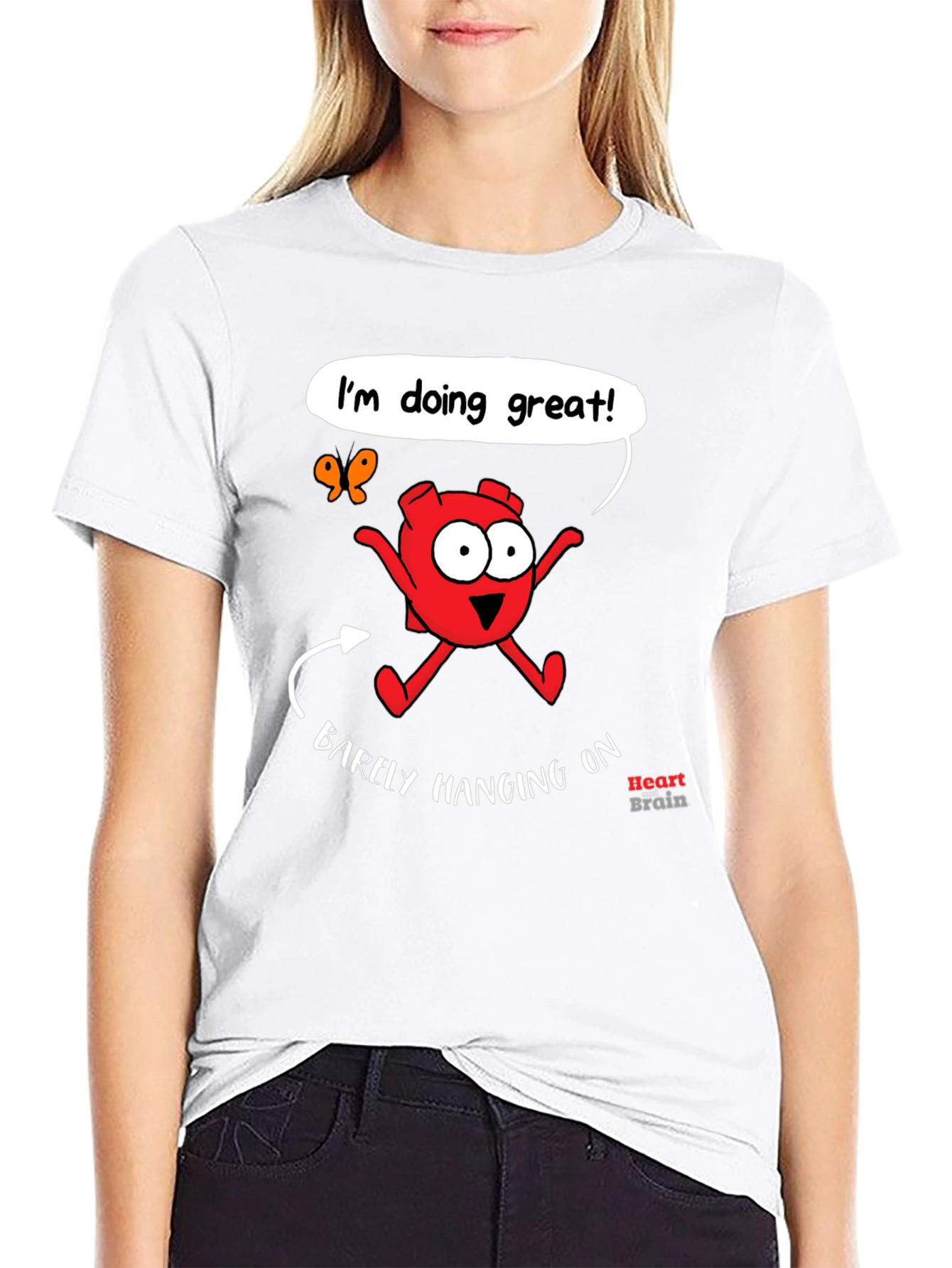 Funny Barely Hanging On Graphic Tee