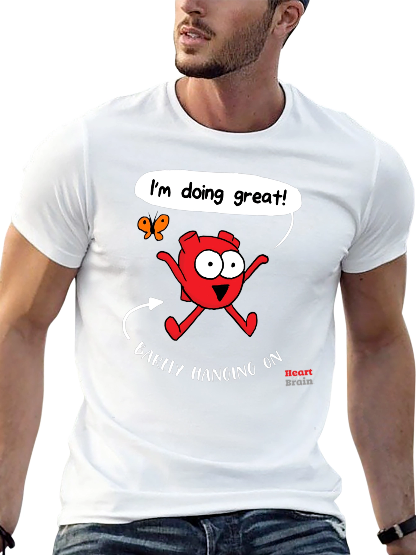 Funny Barely Hanging On Graphic Tee