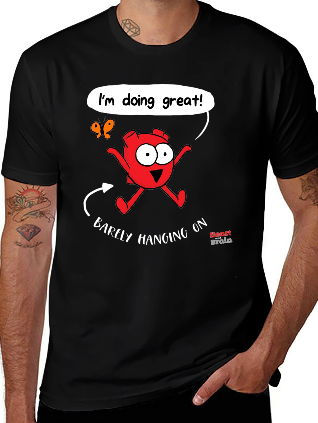 Funny Barely Hanging On Graphic Tee