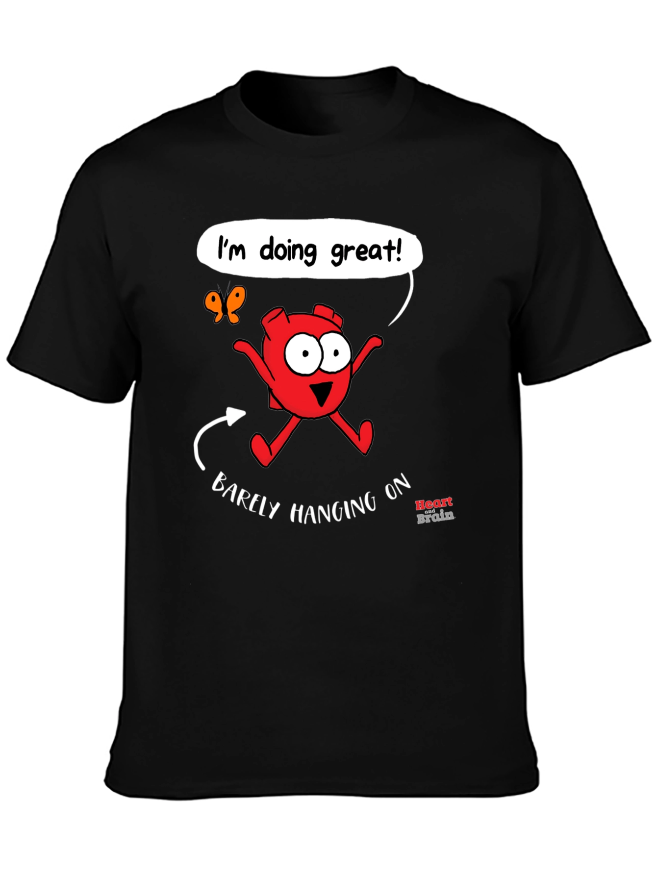 Funny Barely Hanging On Graphic Tee