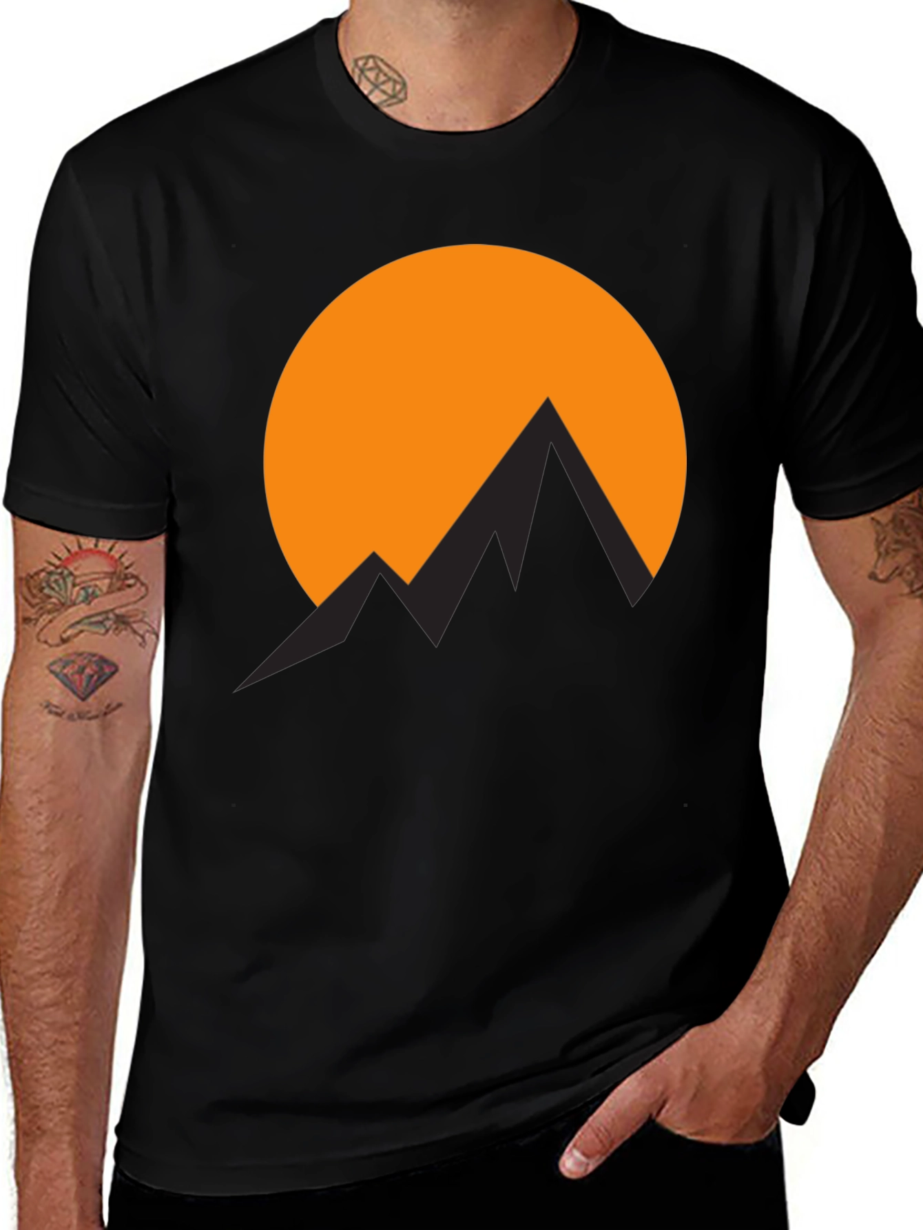 Mountain Sunset Graphic T-Shirt - Adventure Awaits