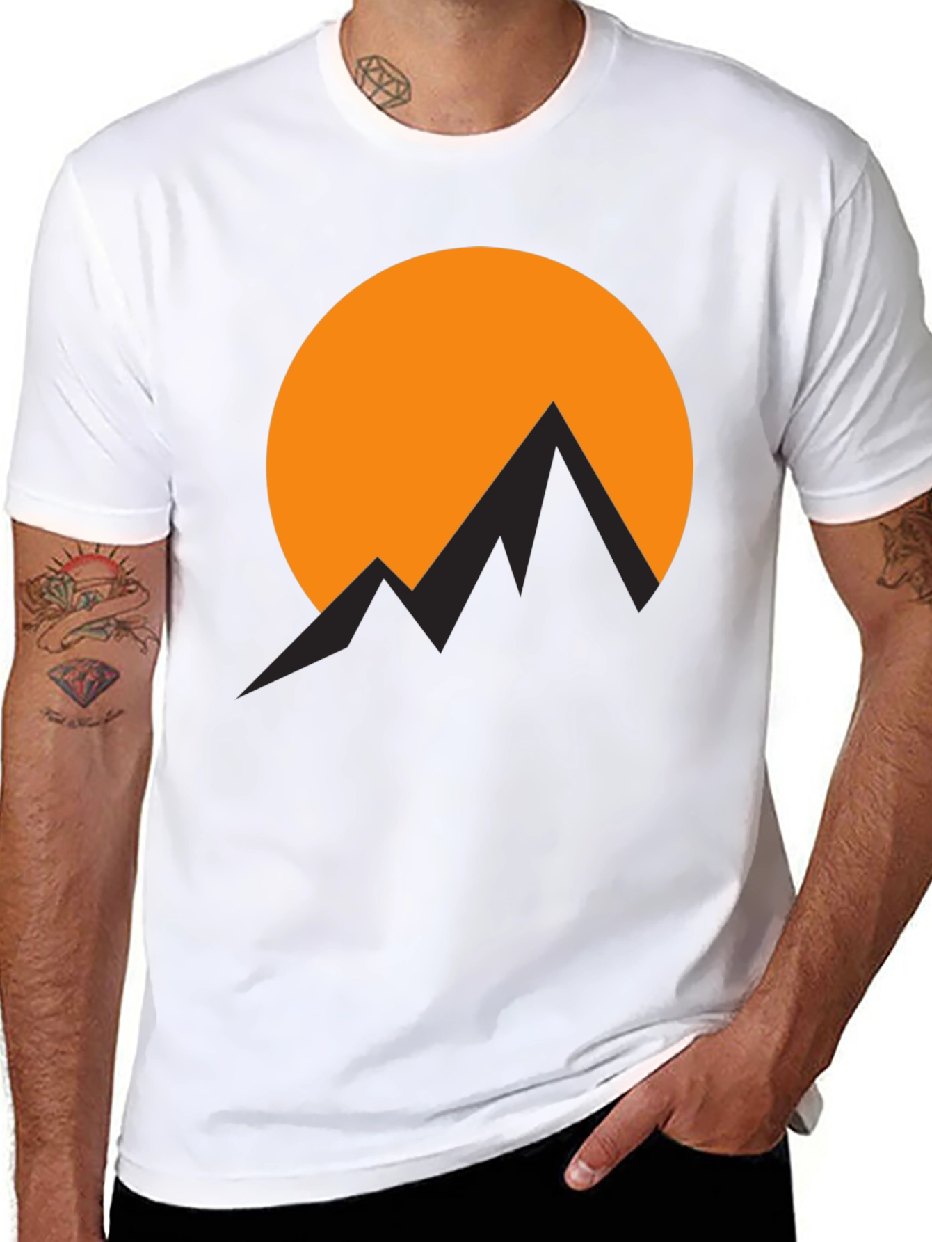 Mountain Sunset Graphic T-Shirt - Adventure Awaits