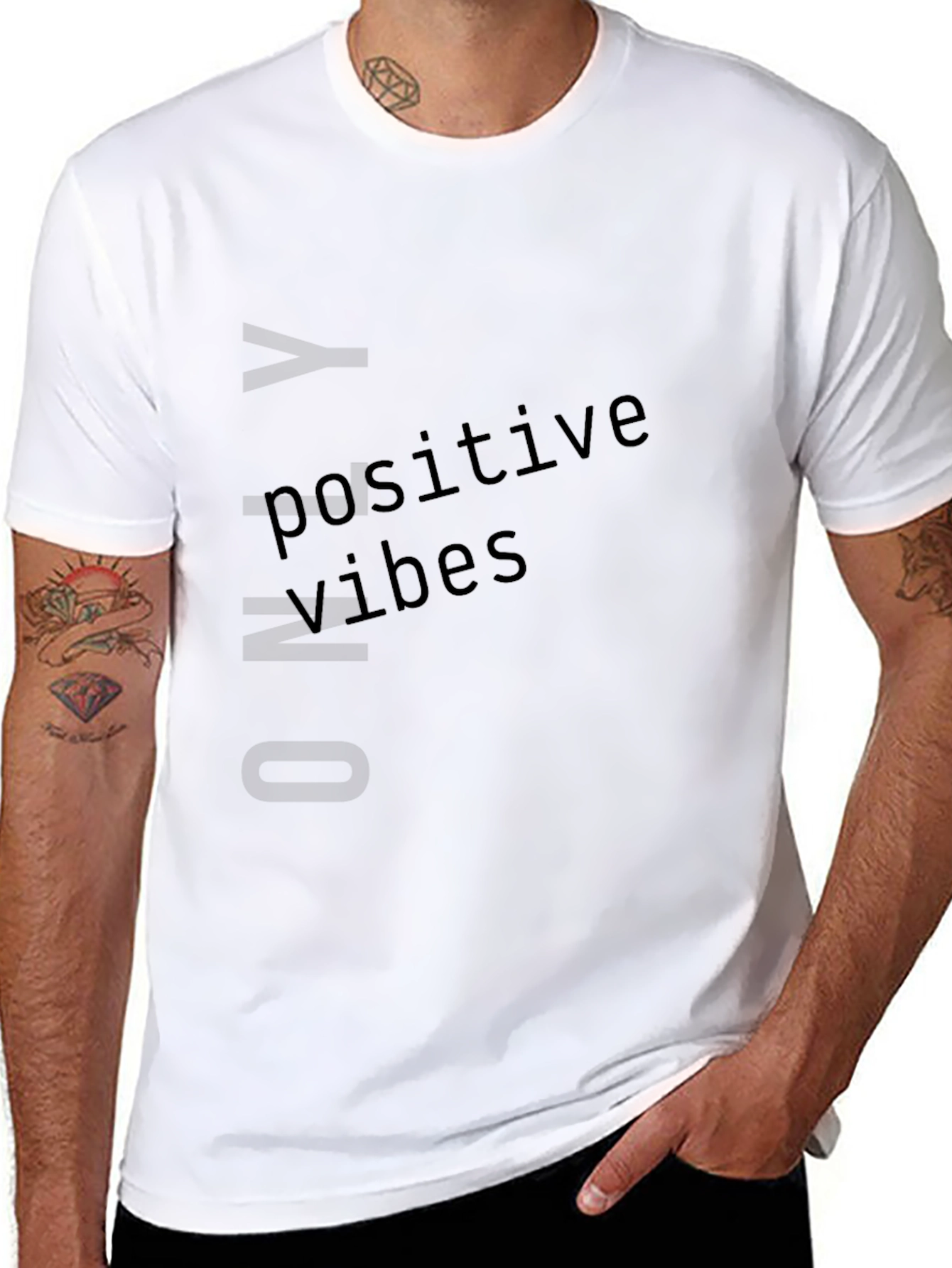 Positive Vibes Black T-Shirt