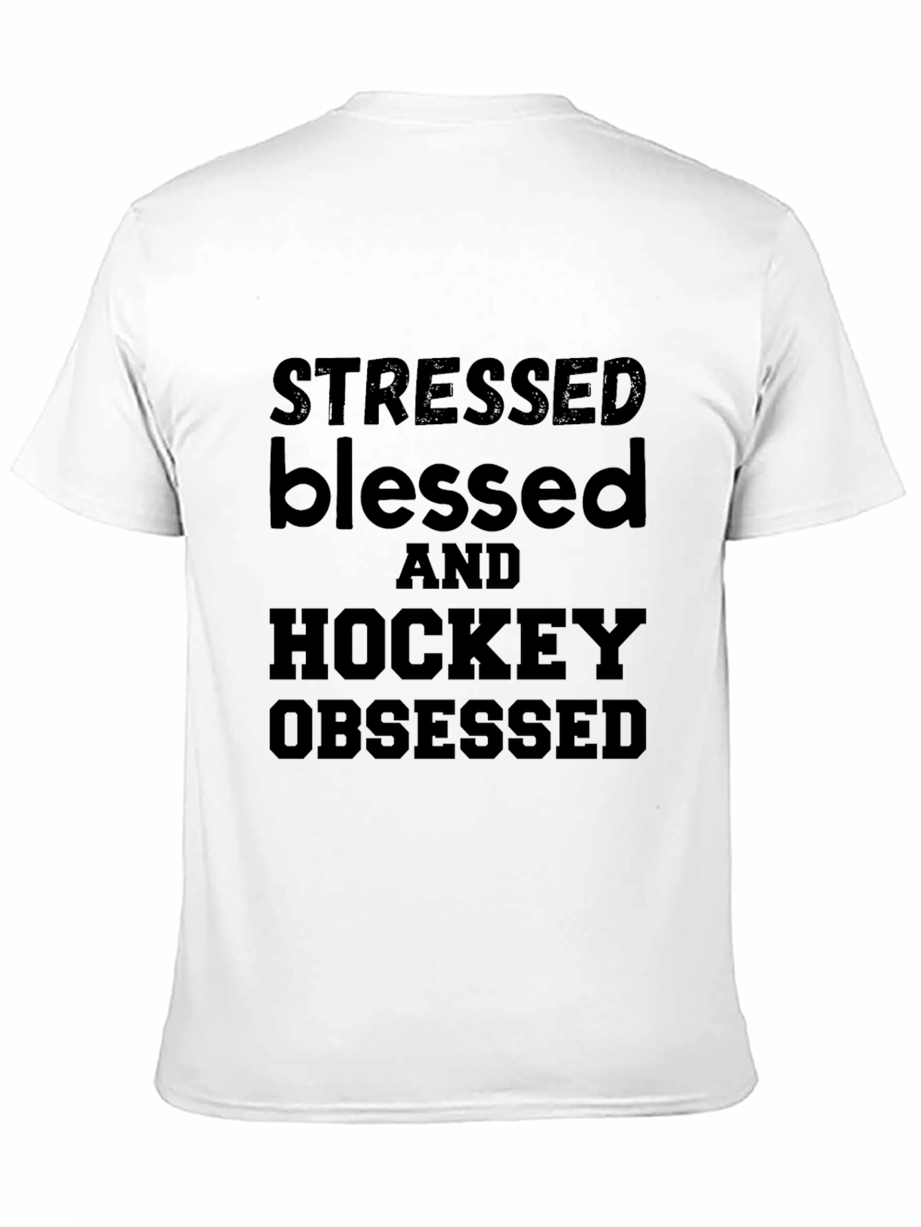 Stressed Blessed & Hockey Obsessed Tee