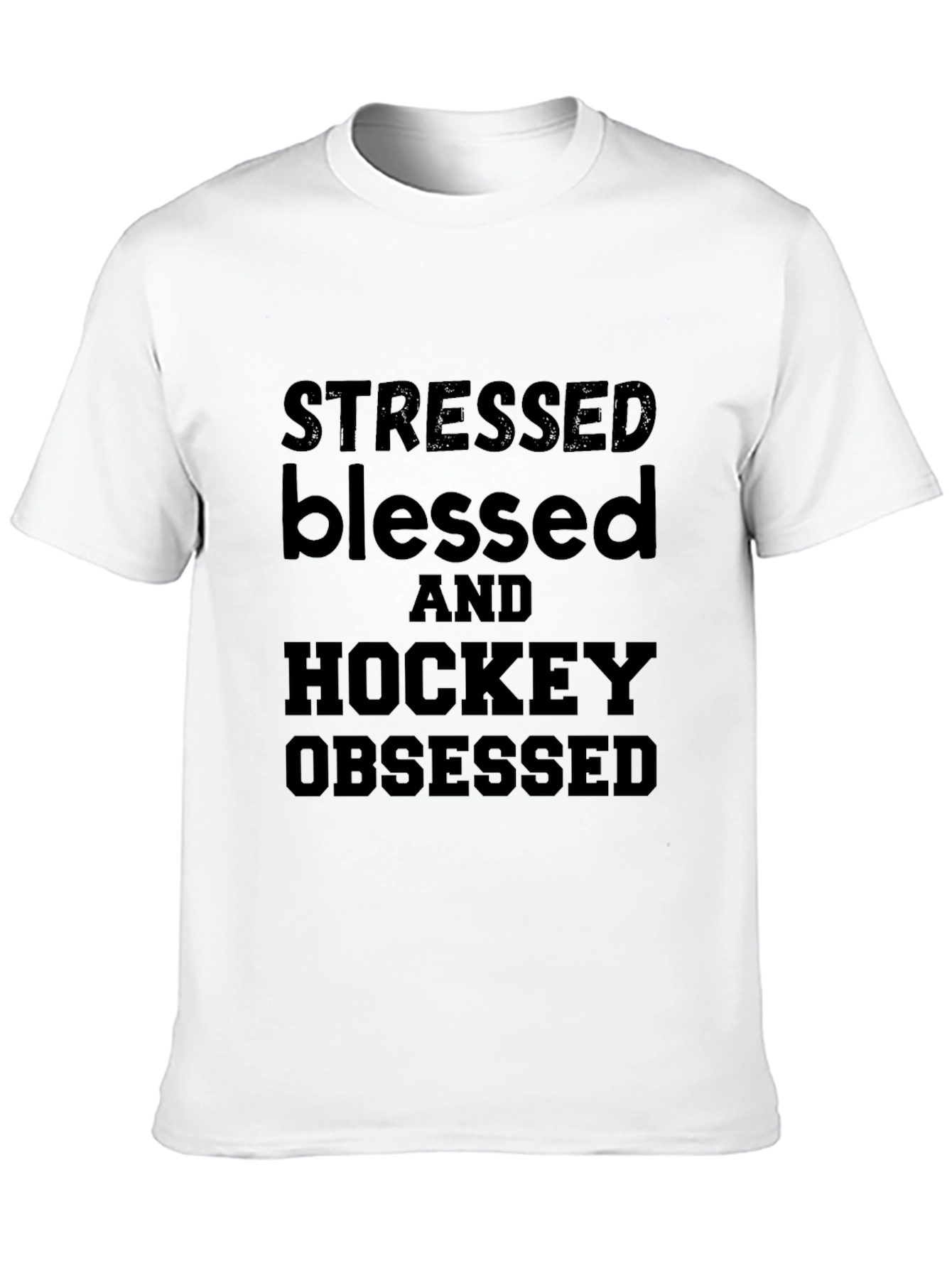 Stressed Blessed & Hockey Obsessed Tee
