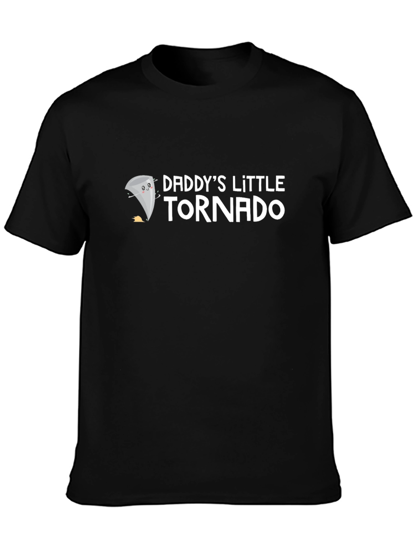 Daddys Little Tornado Black T-Shirt