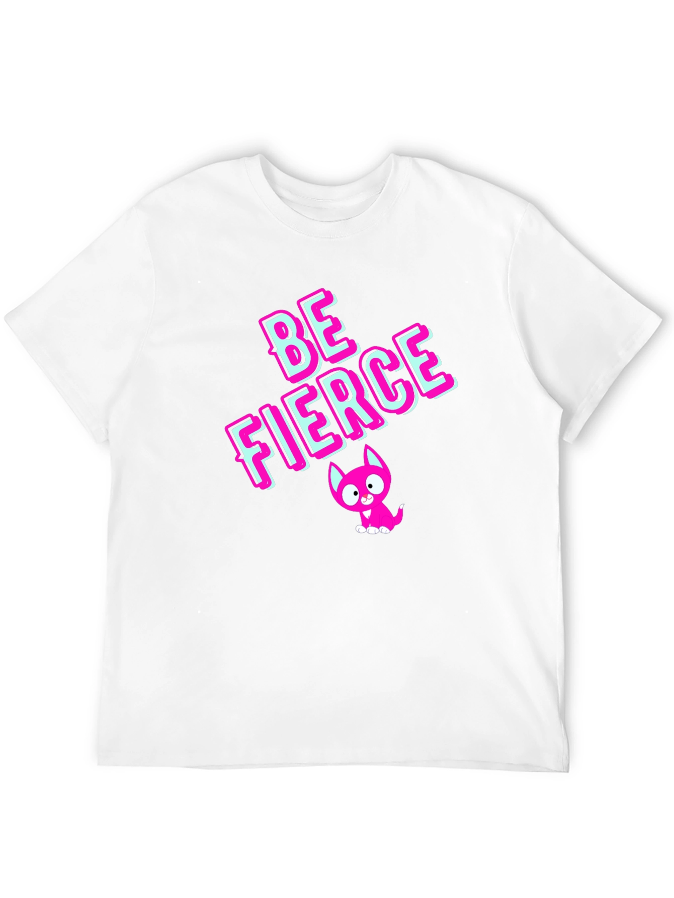 Be Fierce Graphic Tee - Stylish Black Cotton T-Shirt