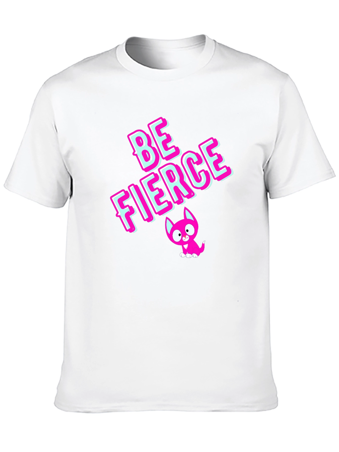 Be Fierce Graphic Tee - Stylish Black Cotton T-Shirt