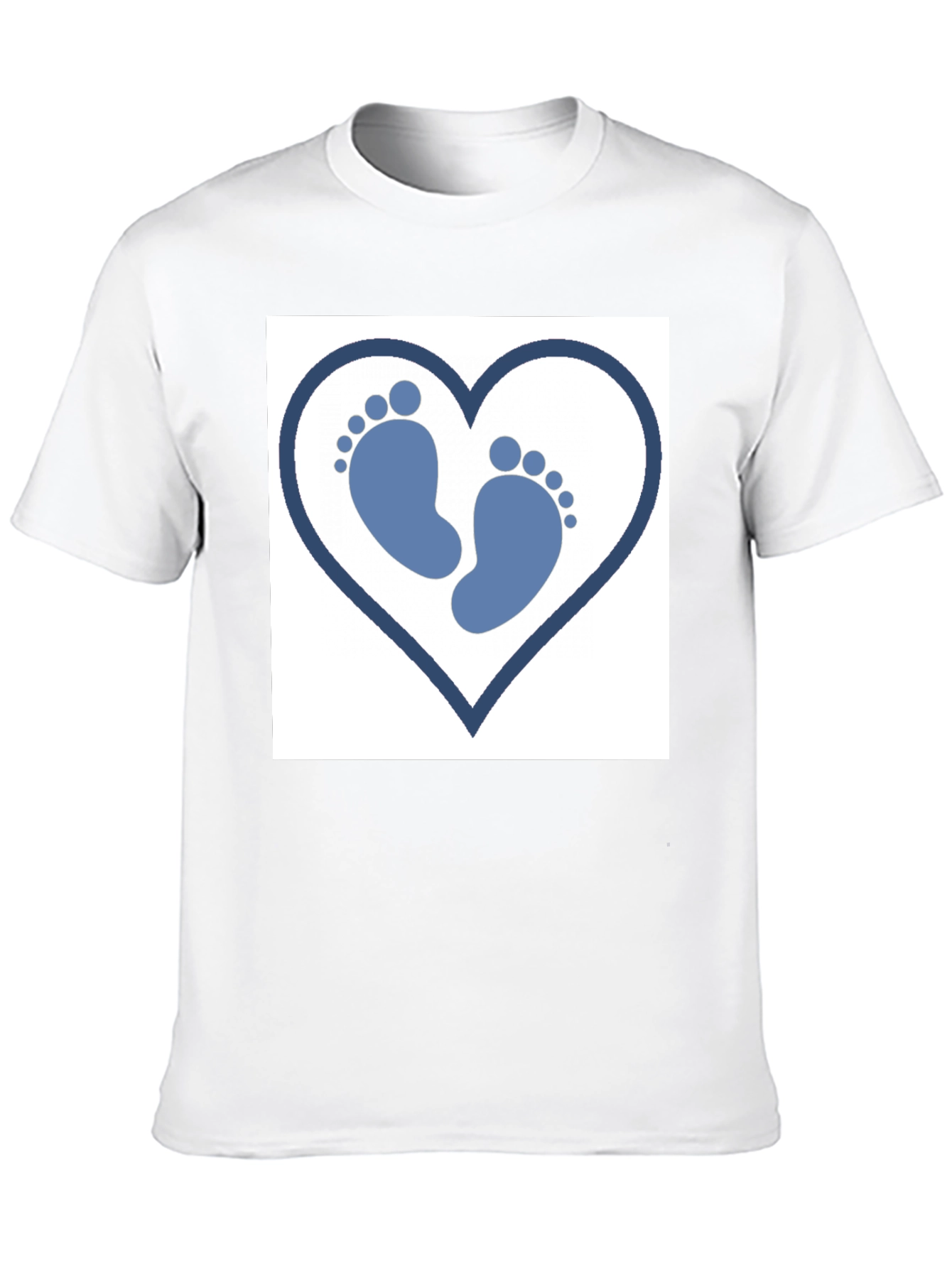 Baby Footprint Heart T-Shirt